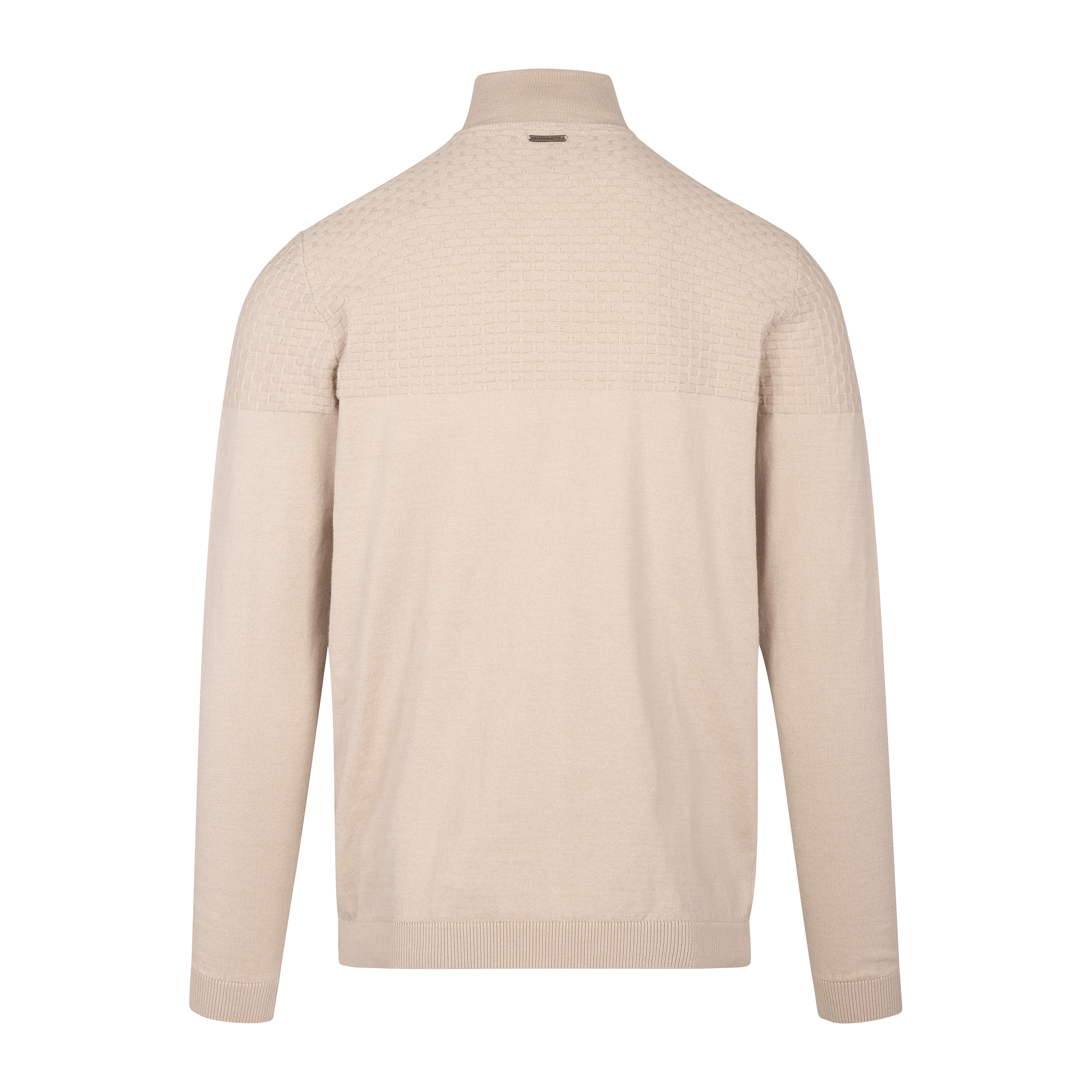 Urban Pioneers Male Abel Half-zip SWEATER LIGHT SAND