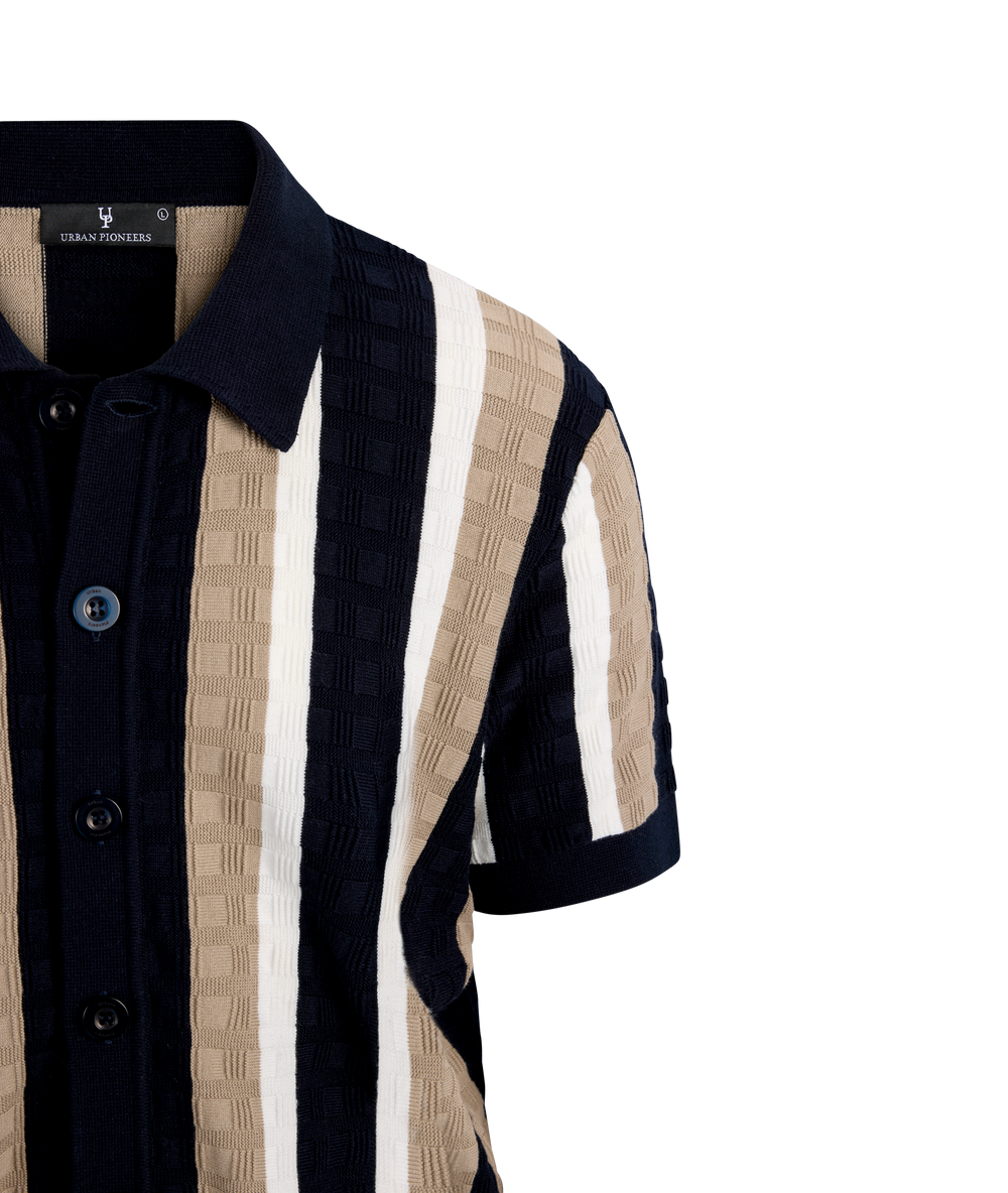 Urban Pioneers Male Alexander SS Shirt SS SHIRT DARK NAVY