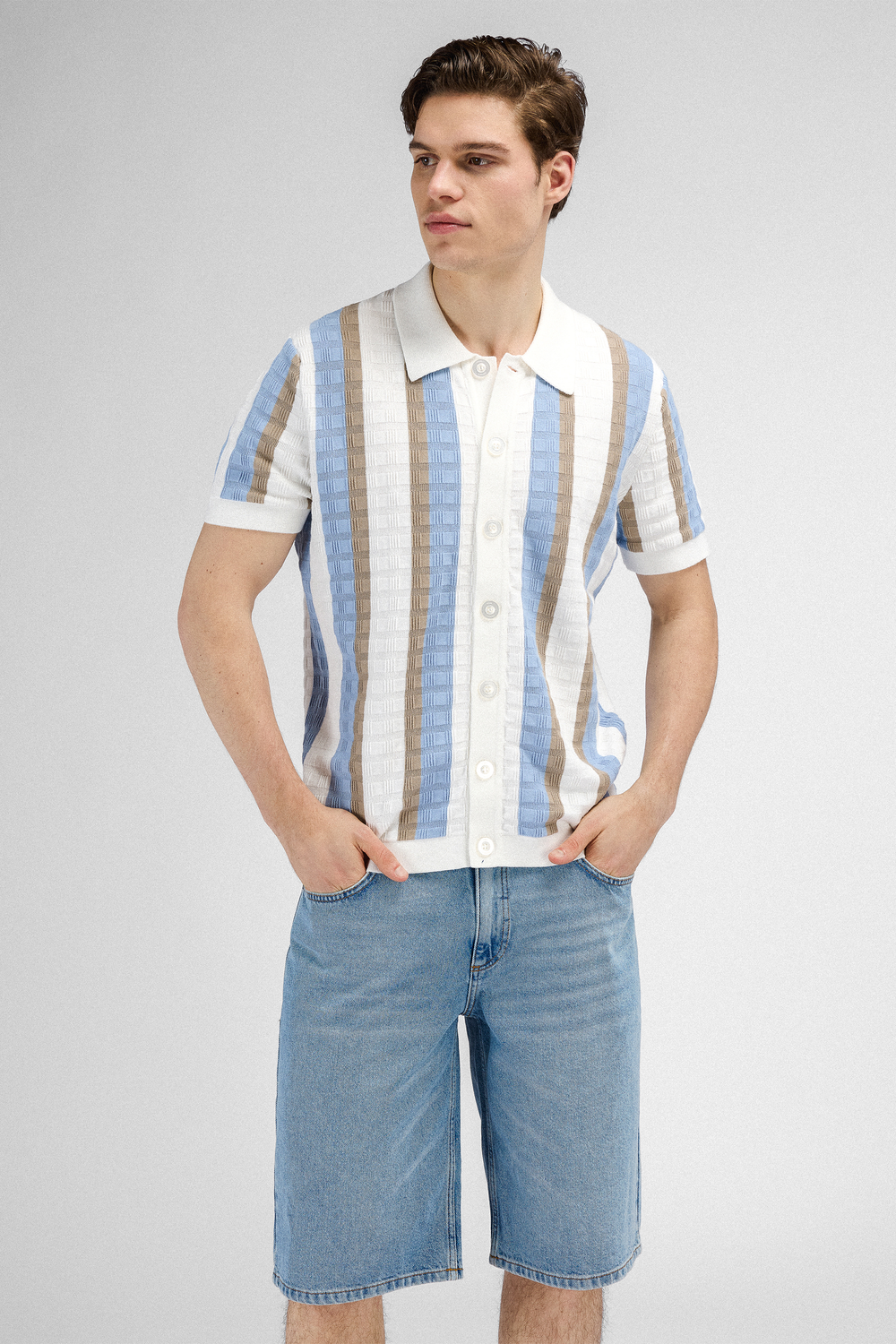 Urban Pioneers Male Alexander SS Shirt SS SHIRT SNOW WHITE