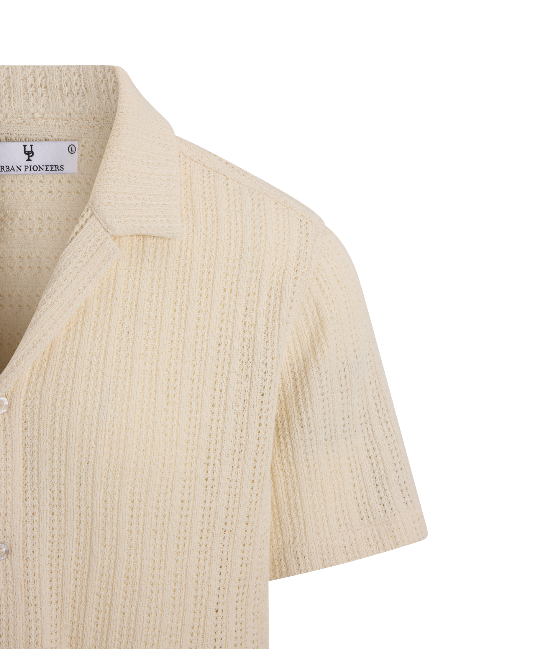Urban Pioneers Male Amadeo SS Shirt SS SHIRT CREAM