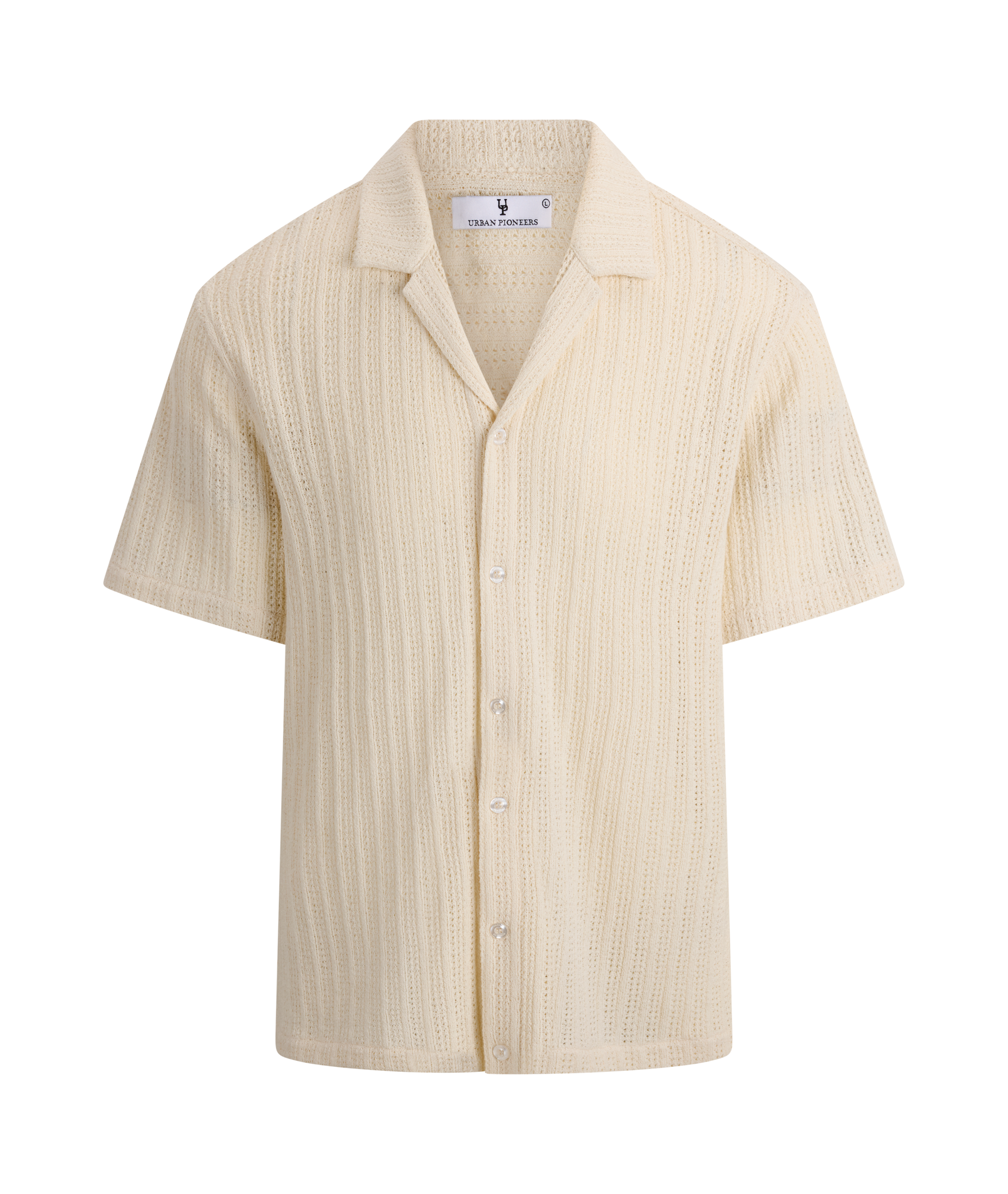 Urban Pioneers Male Amadeo SS Shirt SS SHIRT CREAM