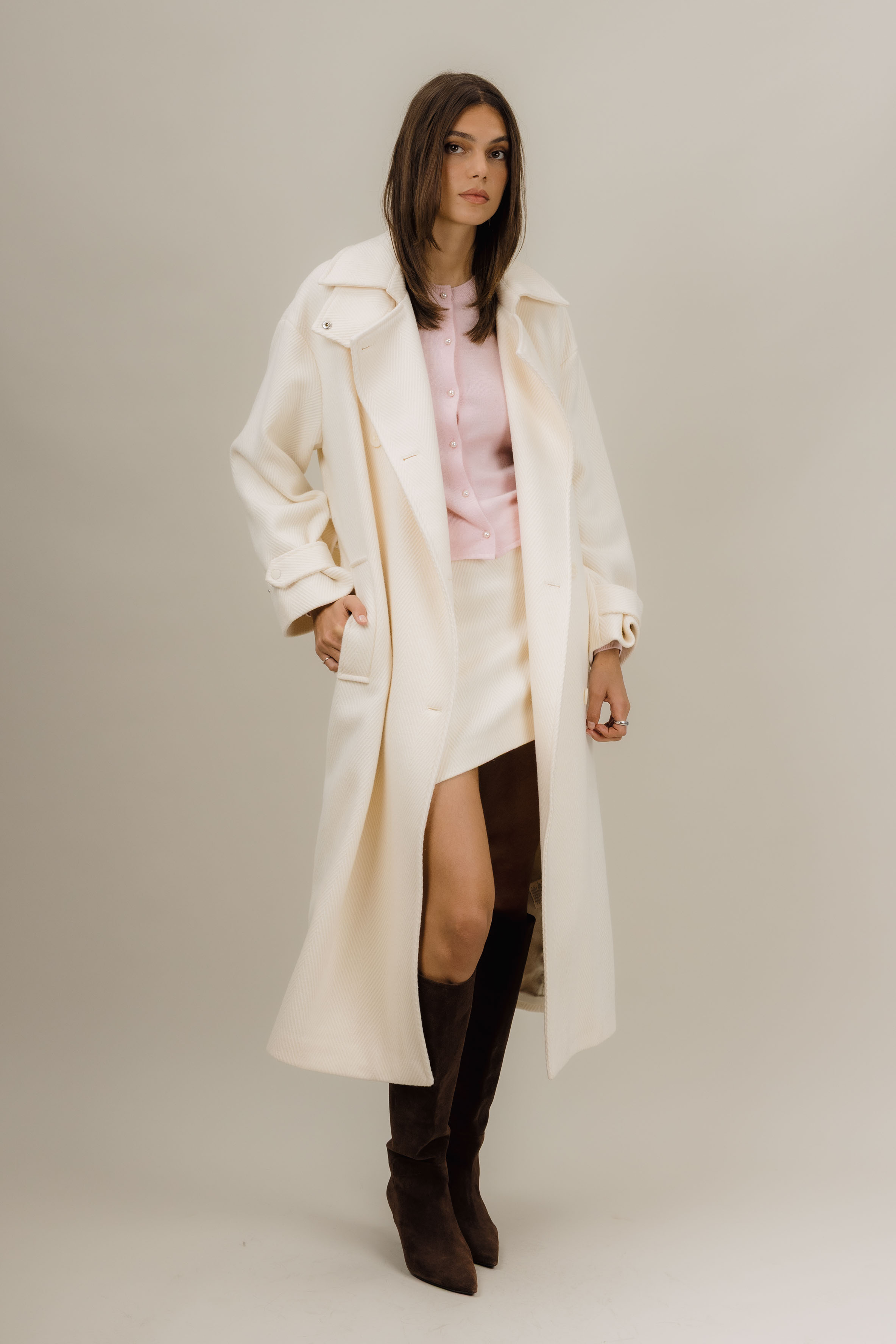 Urban Pioneers Female Amelie Trenchcoat COAT PURE CREAM