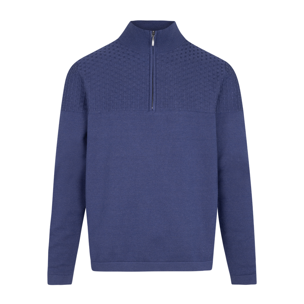 Urban Pioneers Male Amman Half-zip SWEATER DENIM