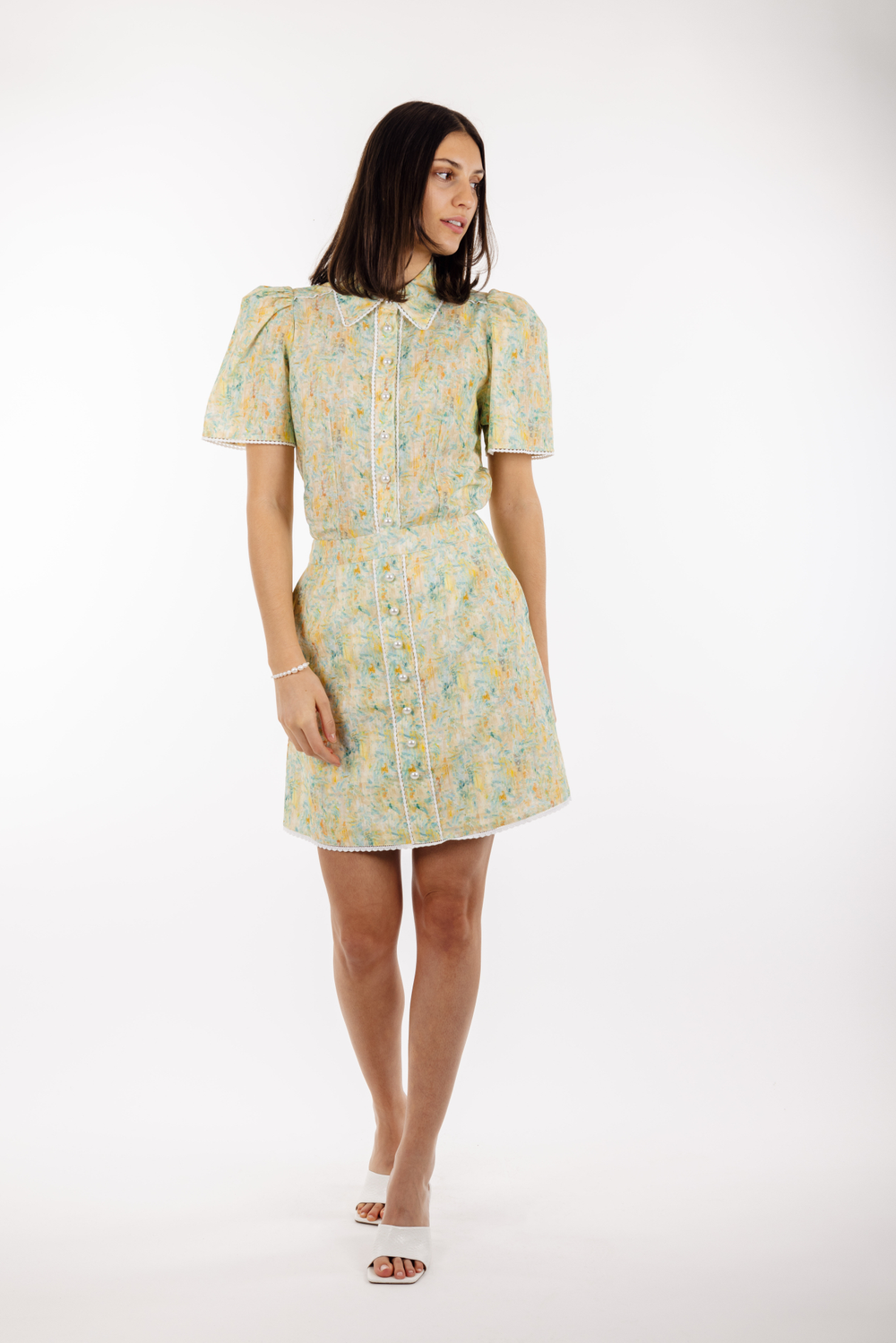 Urban Pioneers Female Amrita SS SHIRT YELLOW AOP