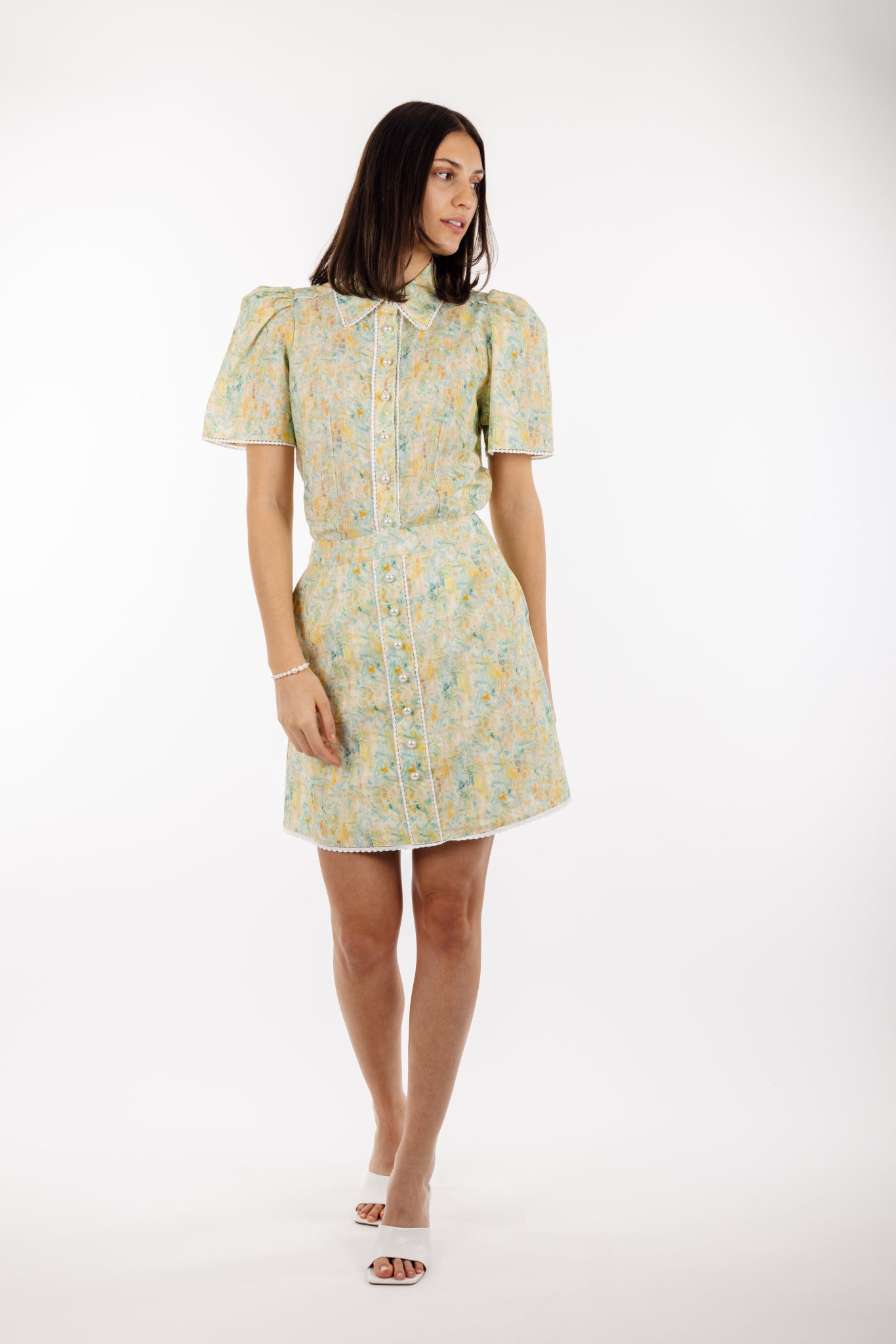 Urban Pioneers Female Amrita SS SHIRT YELLOW AOP