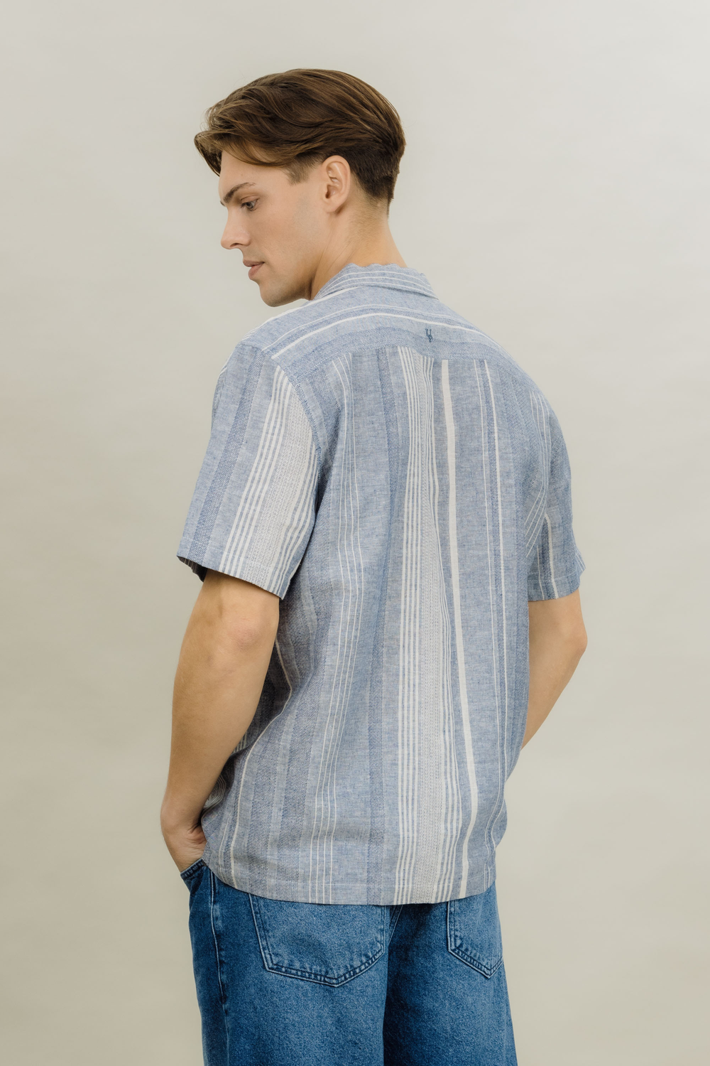 Urban Pioneers Male Anthony SS Shirt SS SHIRT BLUE