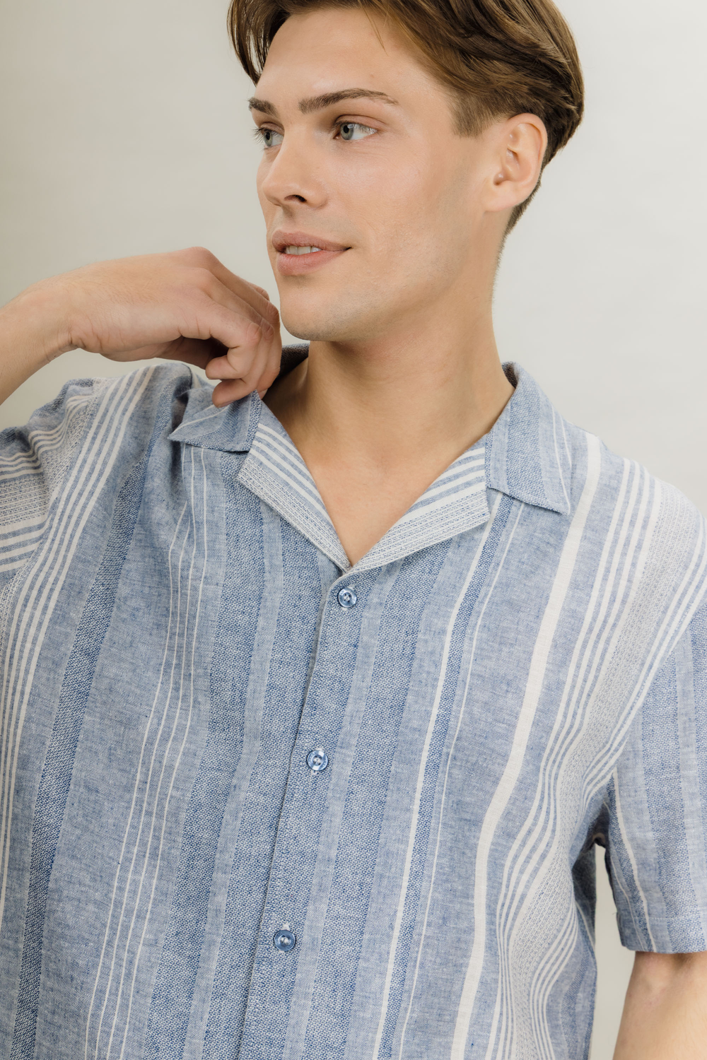 Urban Pioneers Male Anthony SS Shirt SS SHIRT BLUE