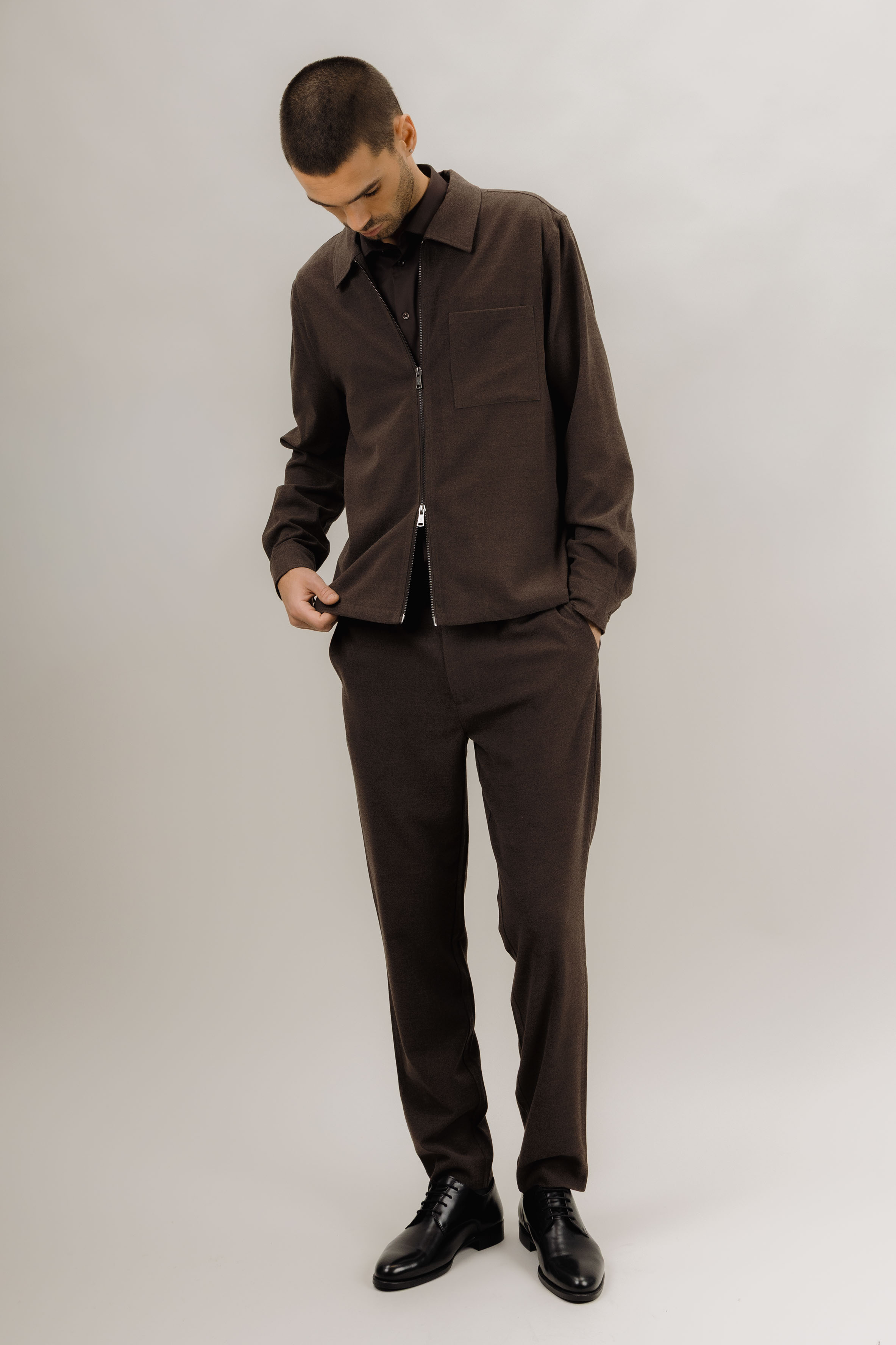 Urban Pioneers Male Argus Overshirt SHIRT BROWN