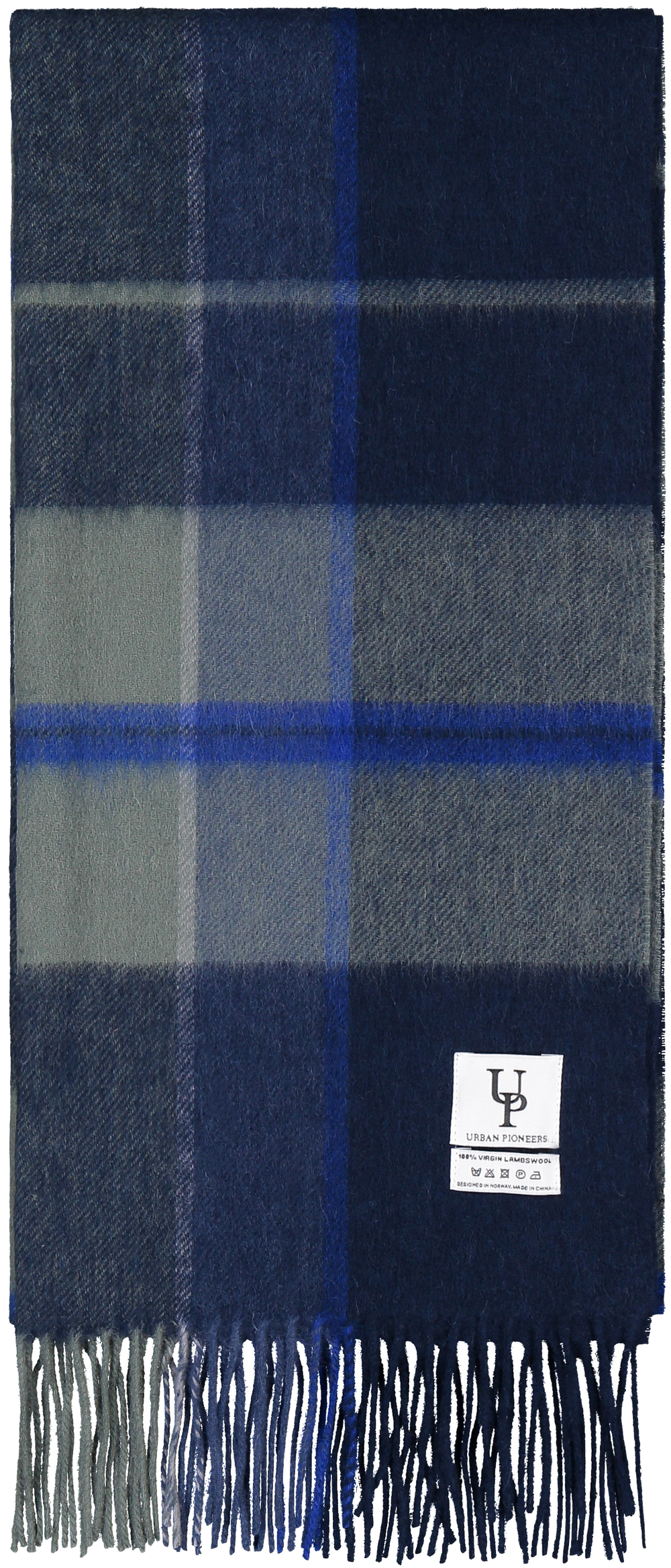 Urban Pioneers Uni Bea Scarf SCARF NAVY CHECK