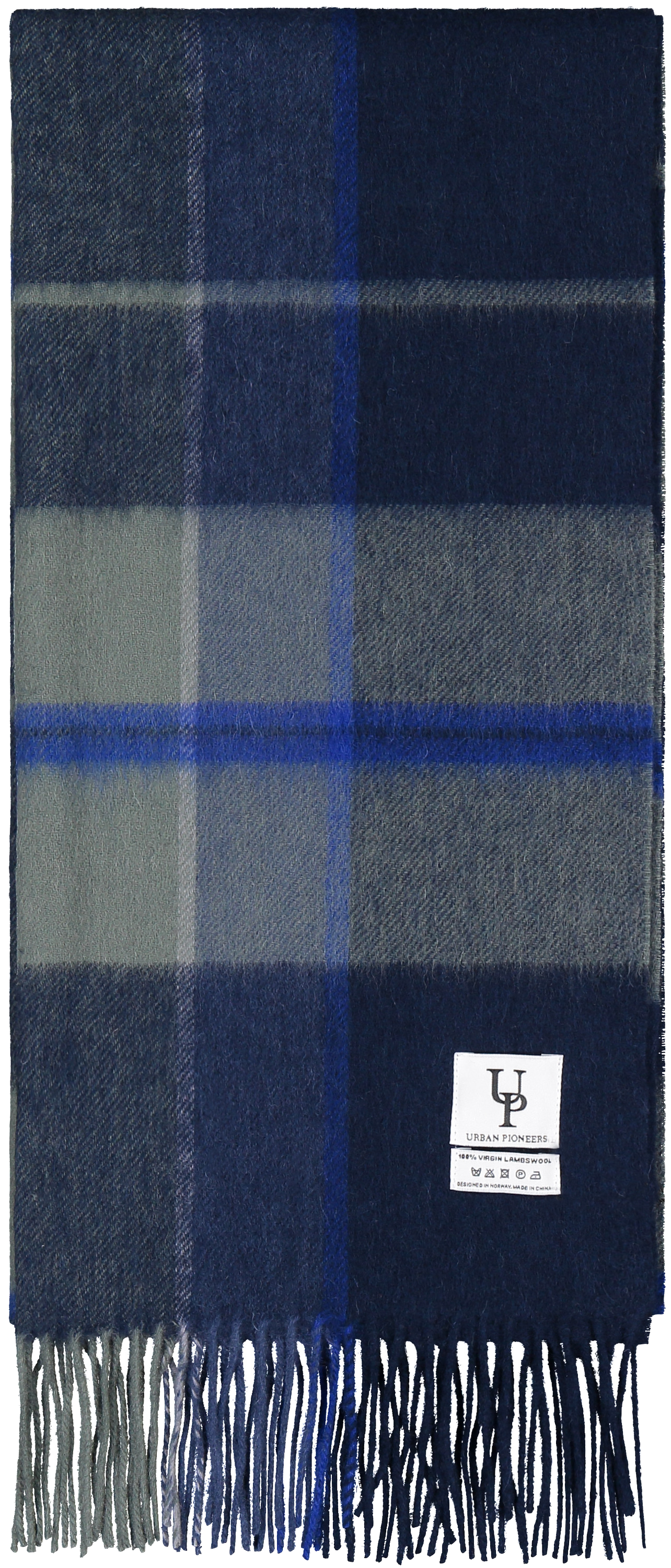 Urban Pioneers Uni Bea Scarf SCARF NAVY CHECK