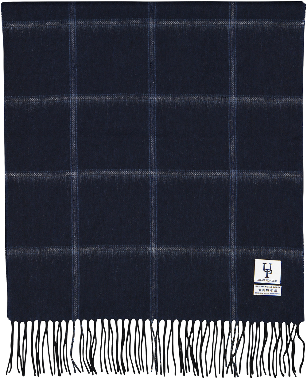 Urban Pioneers Uni Bea Scarf SCARF NAVY STRIPED CHECK