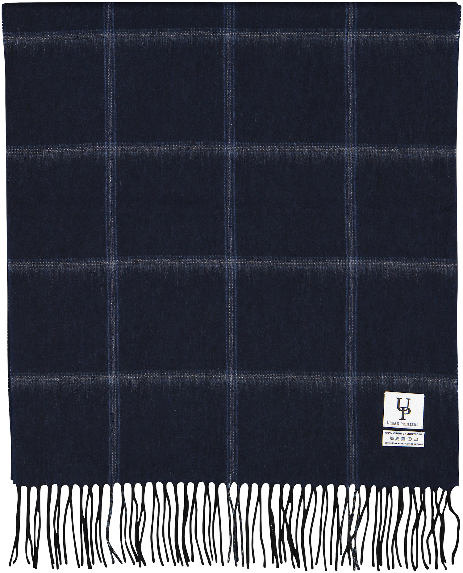 Urban Pioneers Uni Bea Scarf SCARF NAVY STRIPED CHECK