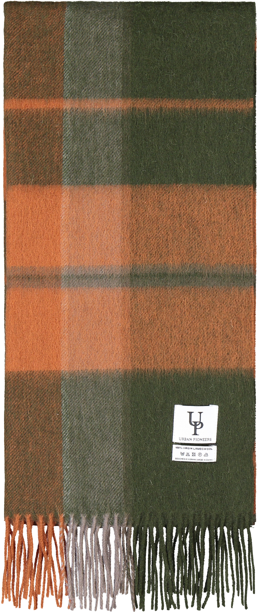 Urban Pioneers Uni Bea Scarf SCARF OLIVE CHECK