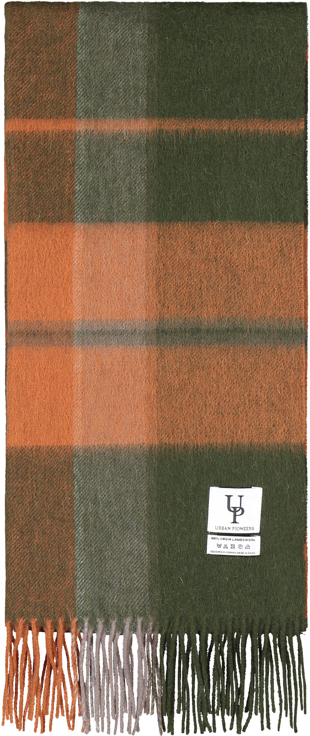 Urban Pioneers Uni Bea Scarf SCARF OLIVE CHECK