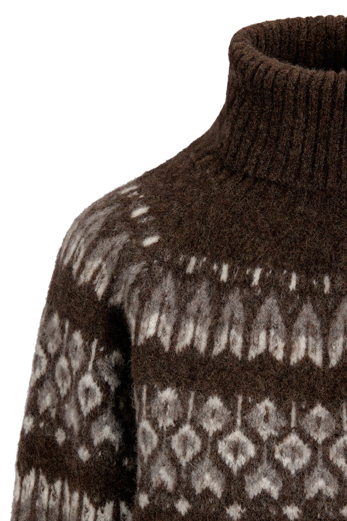 Urban Pioneers Female Benazri Turtleneck SWEATER DARK BROWN