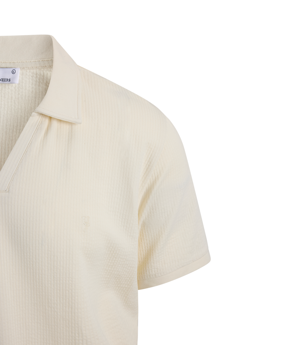 Urban Pioneers Male Bjorn Pique PIQUE CREAM