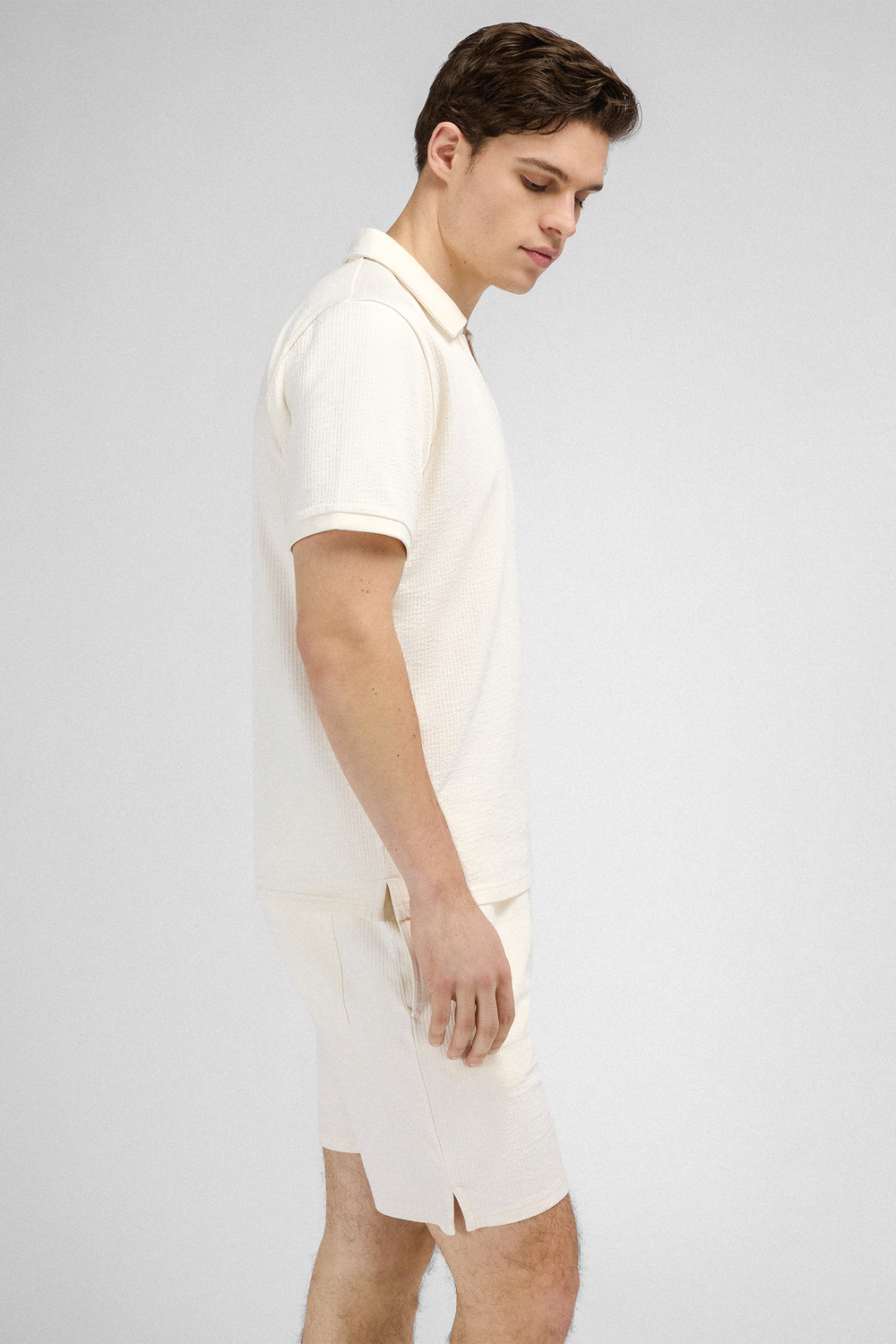 Urban Pioneers Male Bjorn Pique PIQUE CREAM
