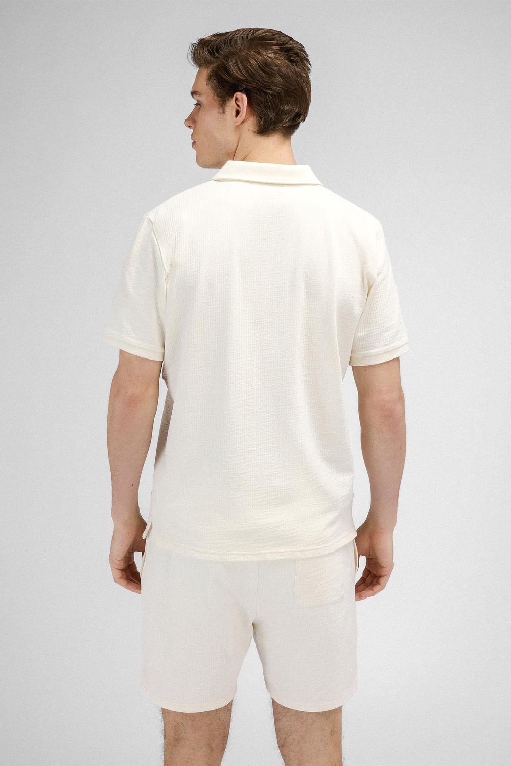 Urban Pioneers Male Bjorn Pique PIQUE CREAM
