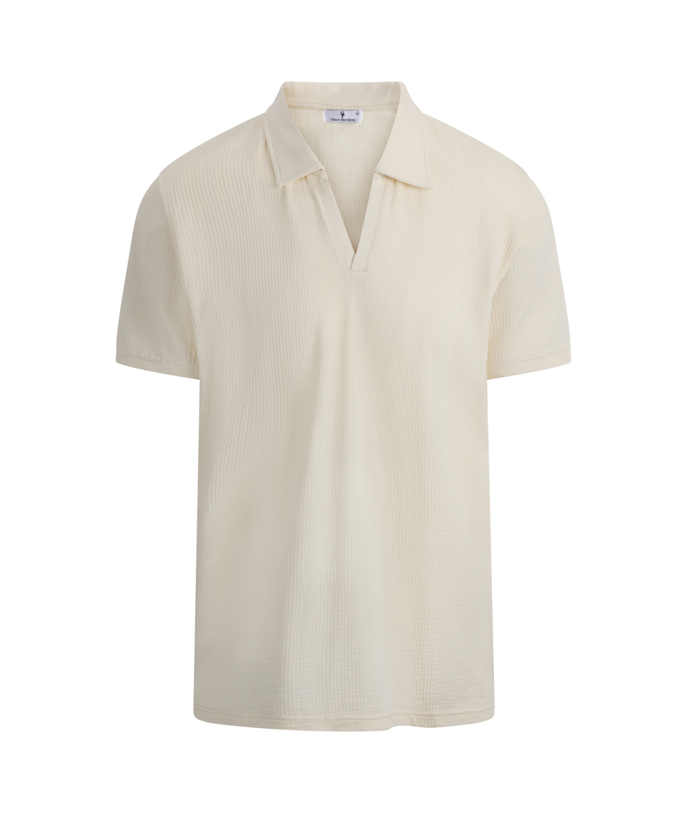 Urban Pioneers Male Bjorn Pique PIQUE CREAM