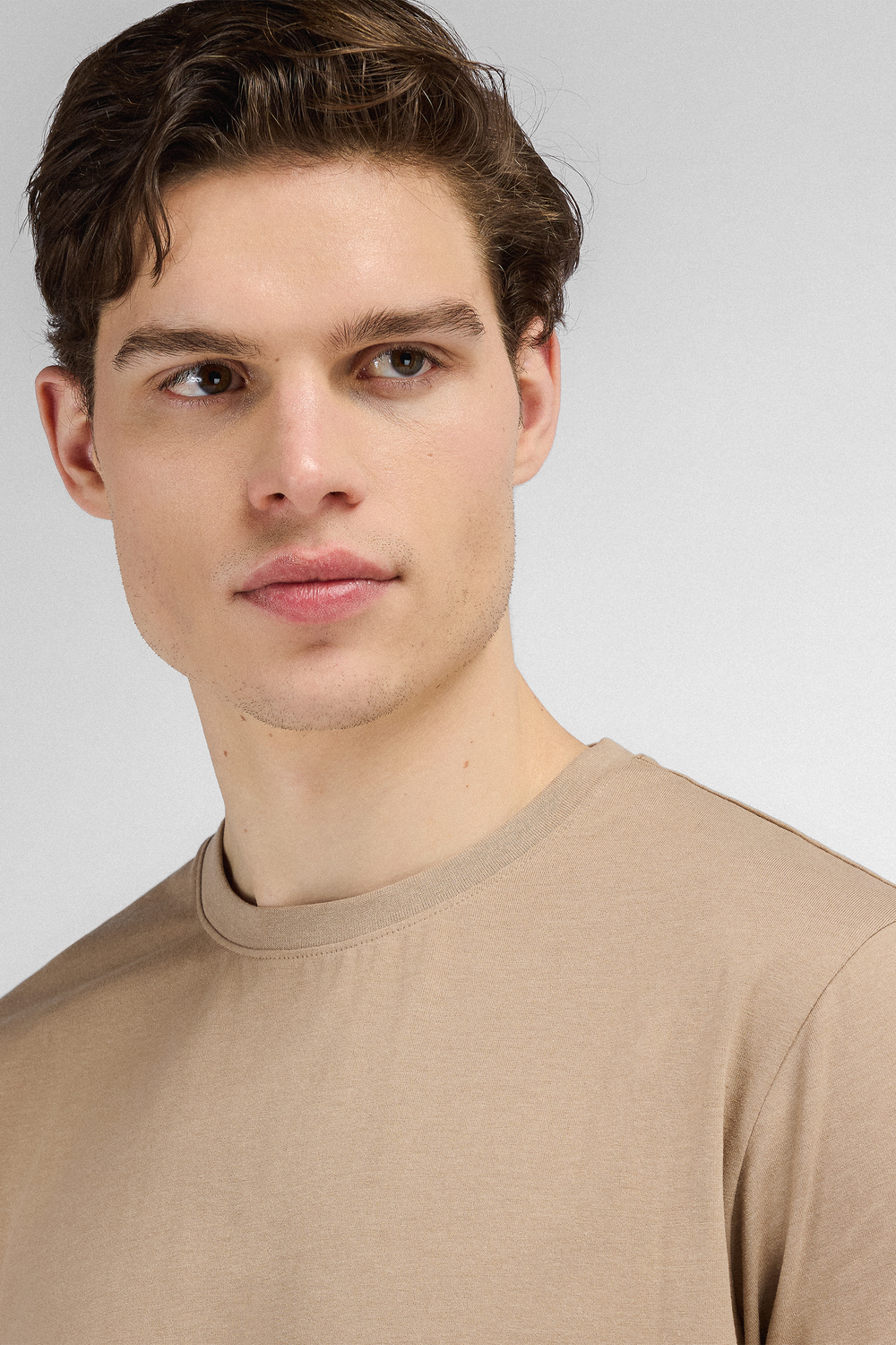Urban Pioneers Male Bottas Tee T-SHIRT LIGHT BROWN