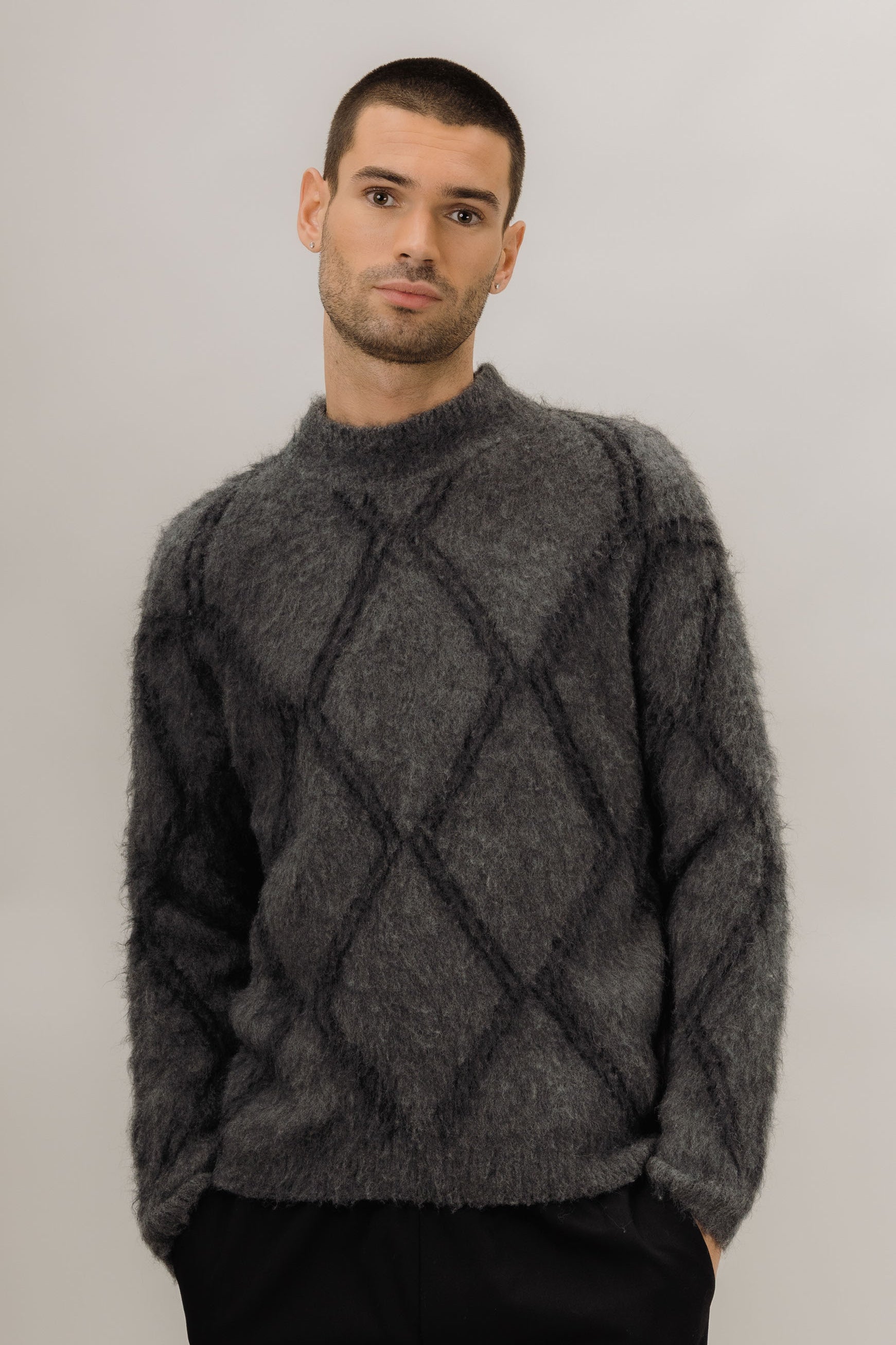 Urban Pioneers Male Bowen Reversible SWEATER GREY