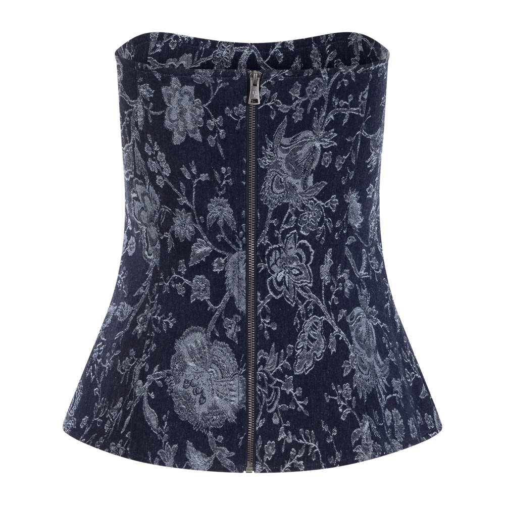 Urban Pioneers Female Brielle Corset TOP DENIM