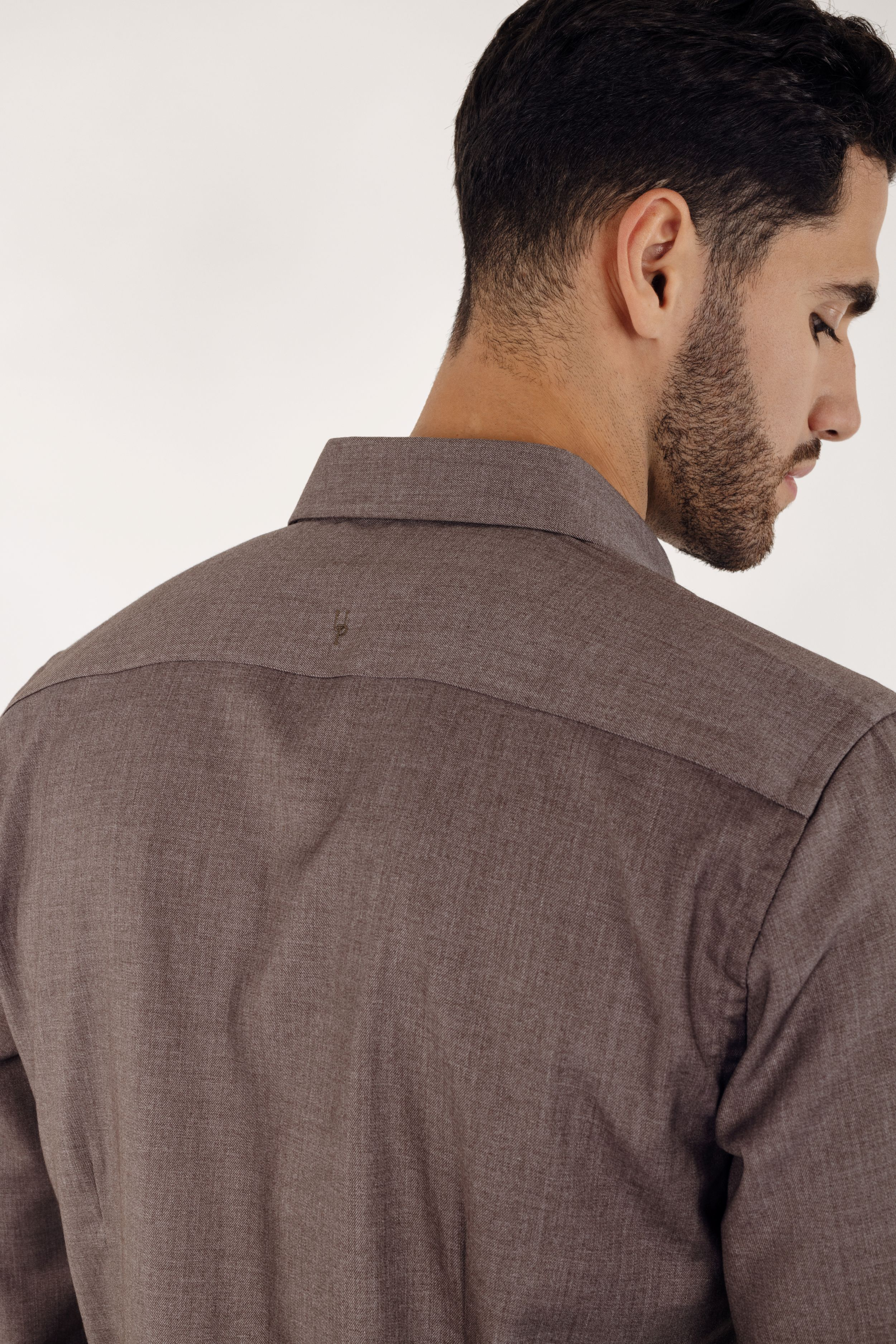 Urban Pioneers Male Brimi LS Shirt SHIRT BROWN MELANGE