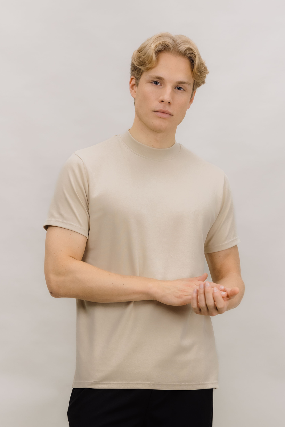 Urban Pioneers Male Bruno Tee T-SHIRT LIGHT SAND