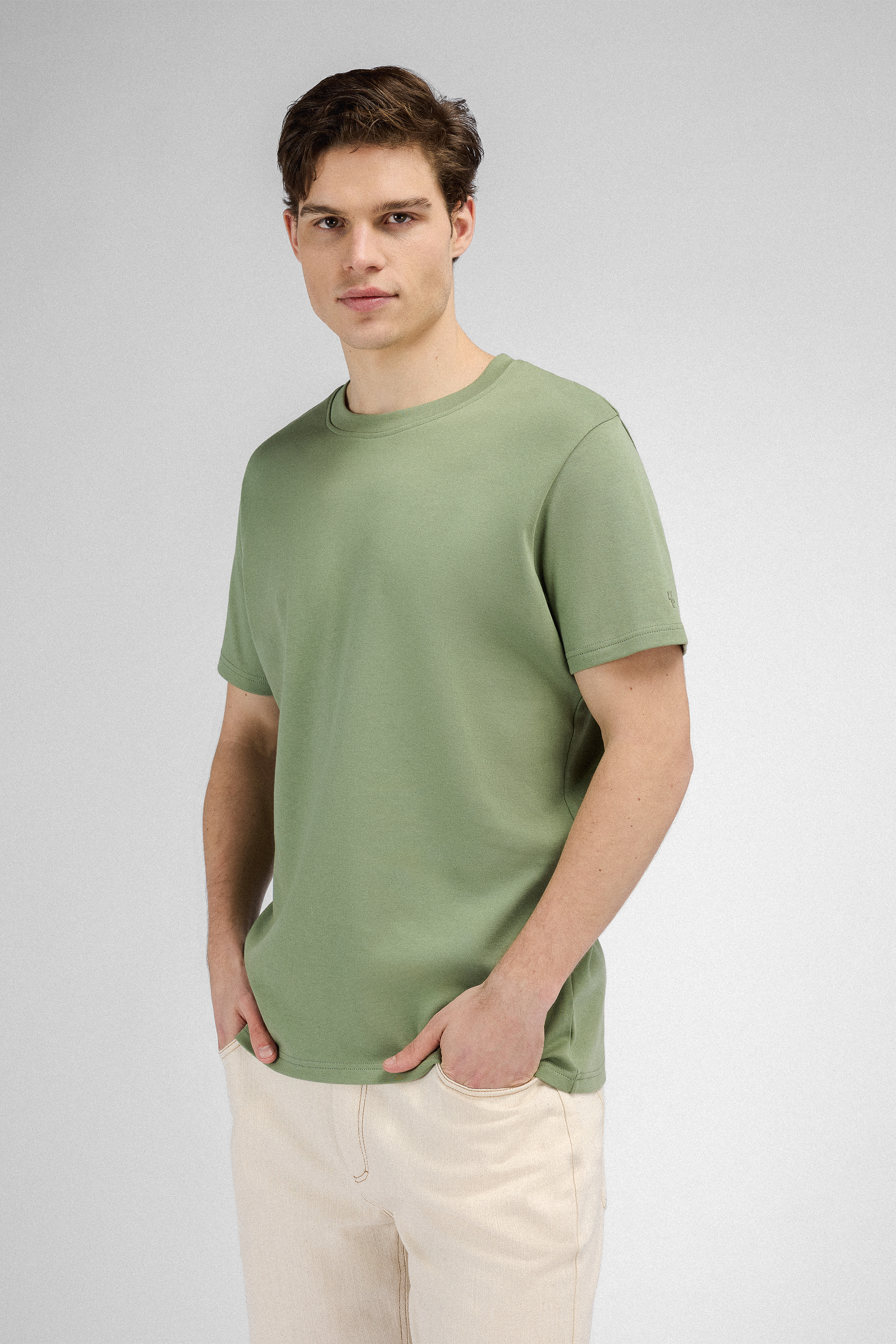 Urban Pioneers Male Bruno r-neck T-SHIRT HEDGE GREEN