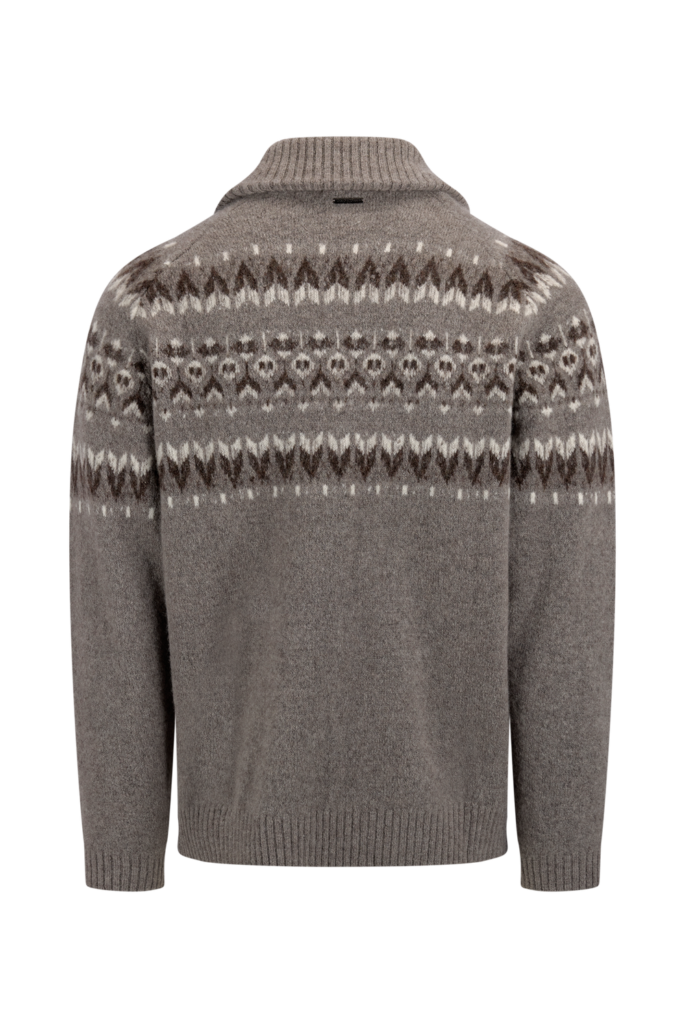 Urban Pioneers Male Brynjar Half-Zip SWEATER MID BROWN