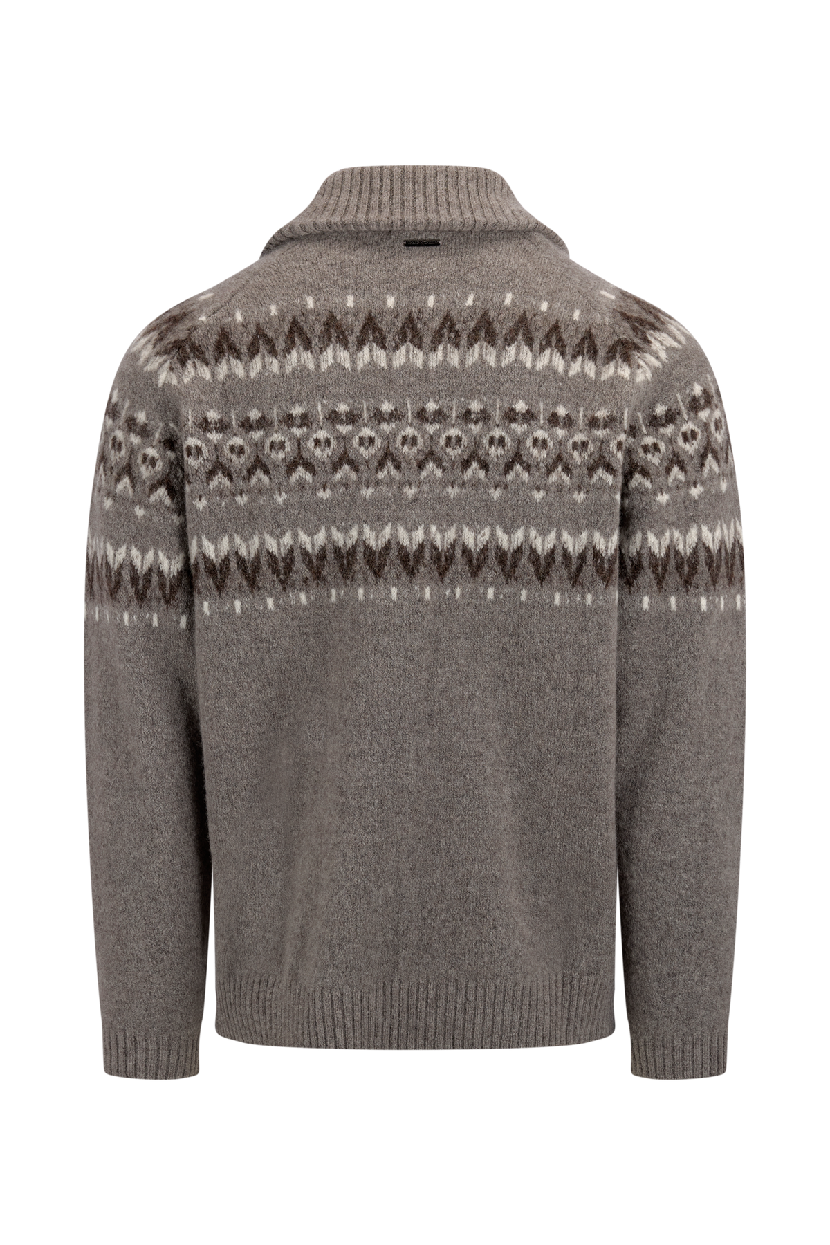 Urban Pioneers Male Brynjar Half-Zip SWEATER MID BROWN