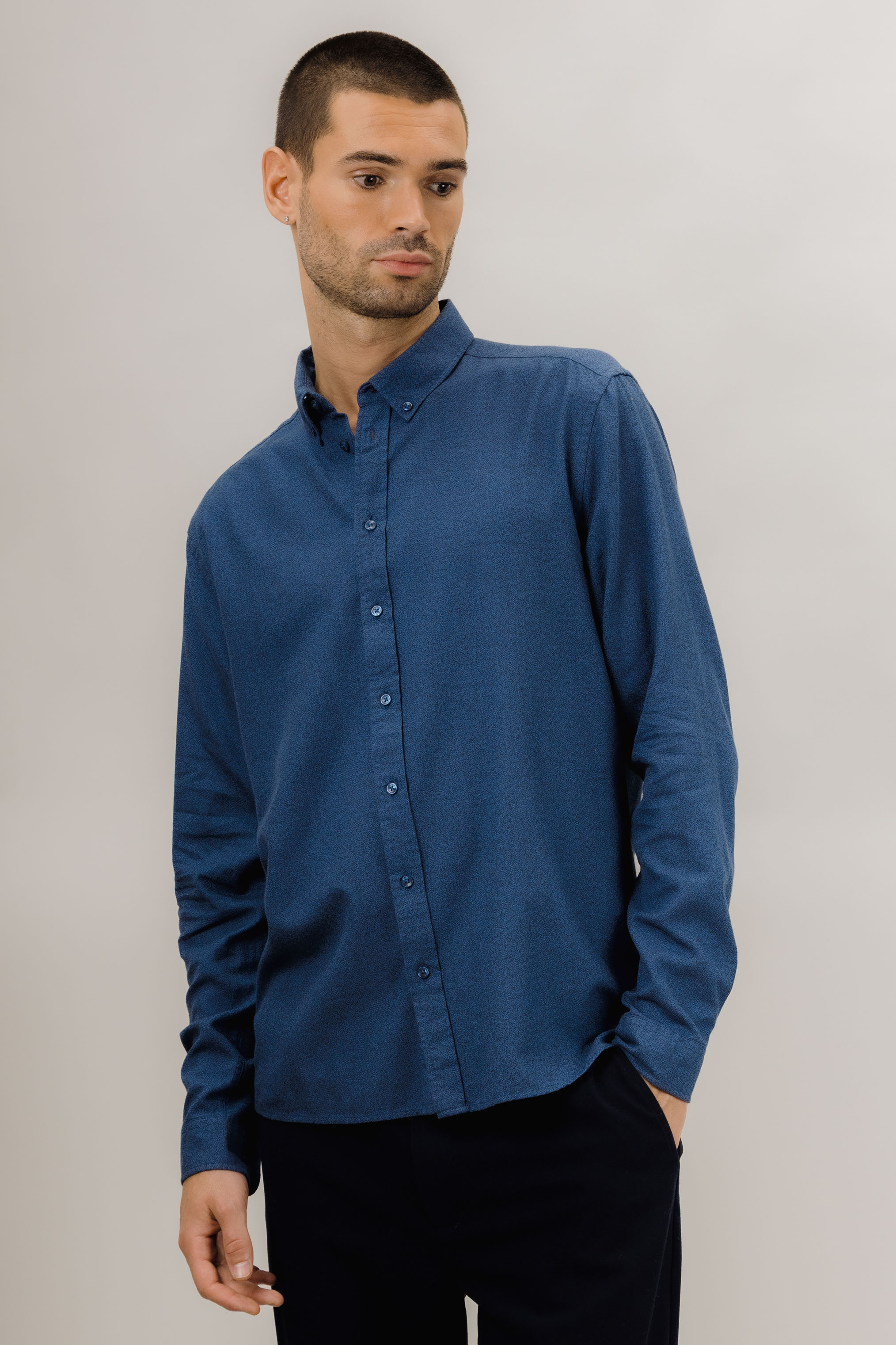 Urban Pioneers Male Canton LS Shirt SHIRT DARK NAVY