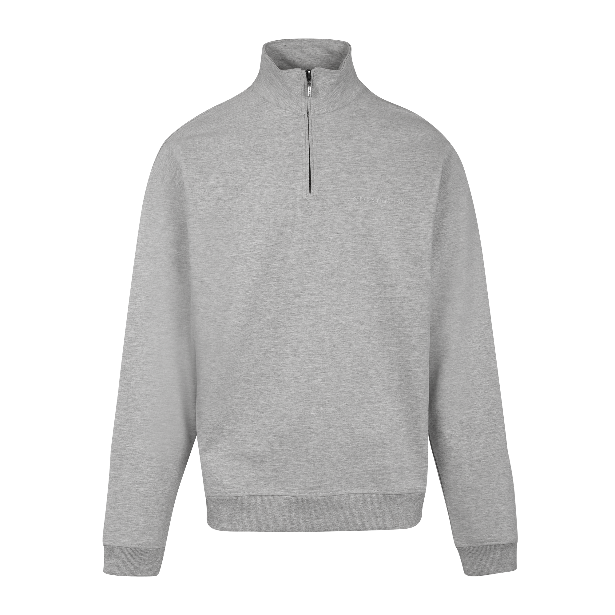 Urban Pioneers Male Chow Half-zip SWEATER LIGHT GREY MELANGE