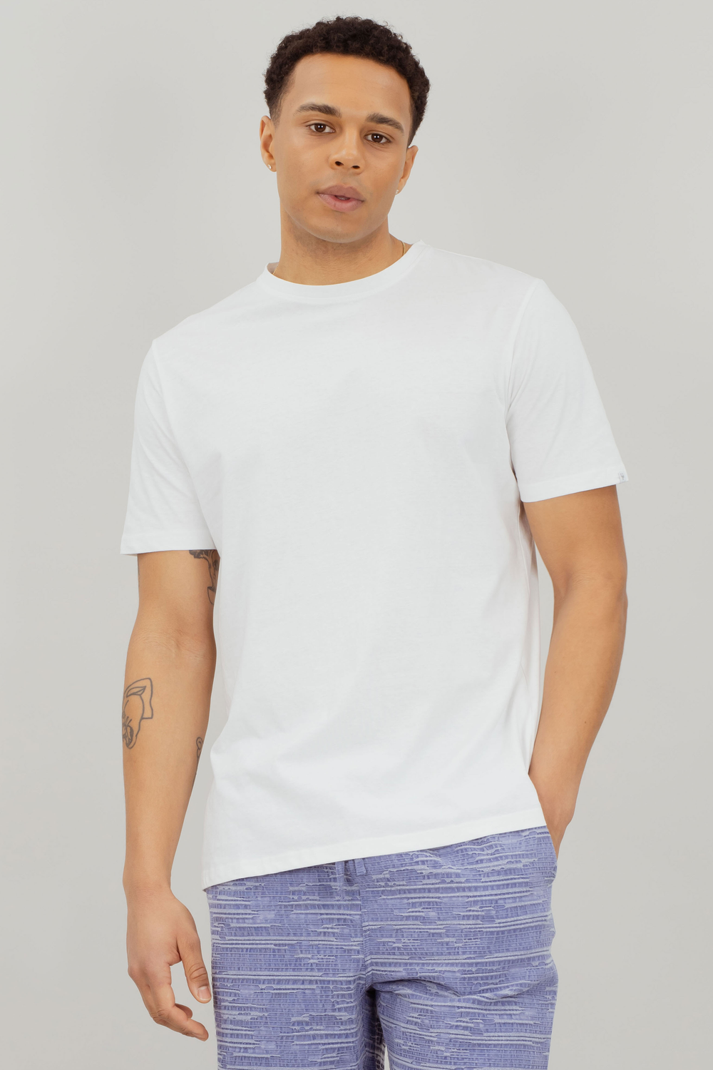 Urban Pioneers Male Cobi Tee T-SHIRT WHITE