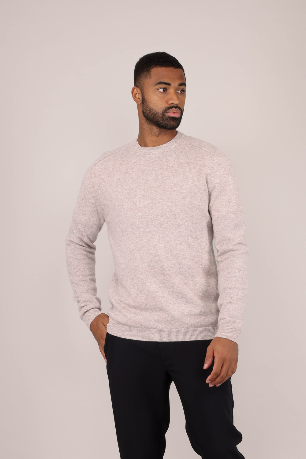 Urban Pioneers Male Constantin Sweater SWEATER LIGHT SAND
