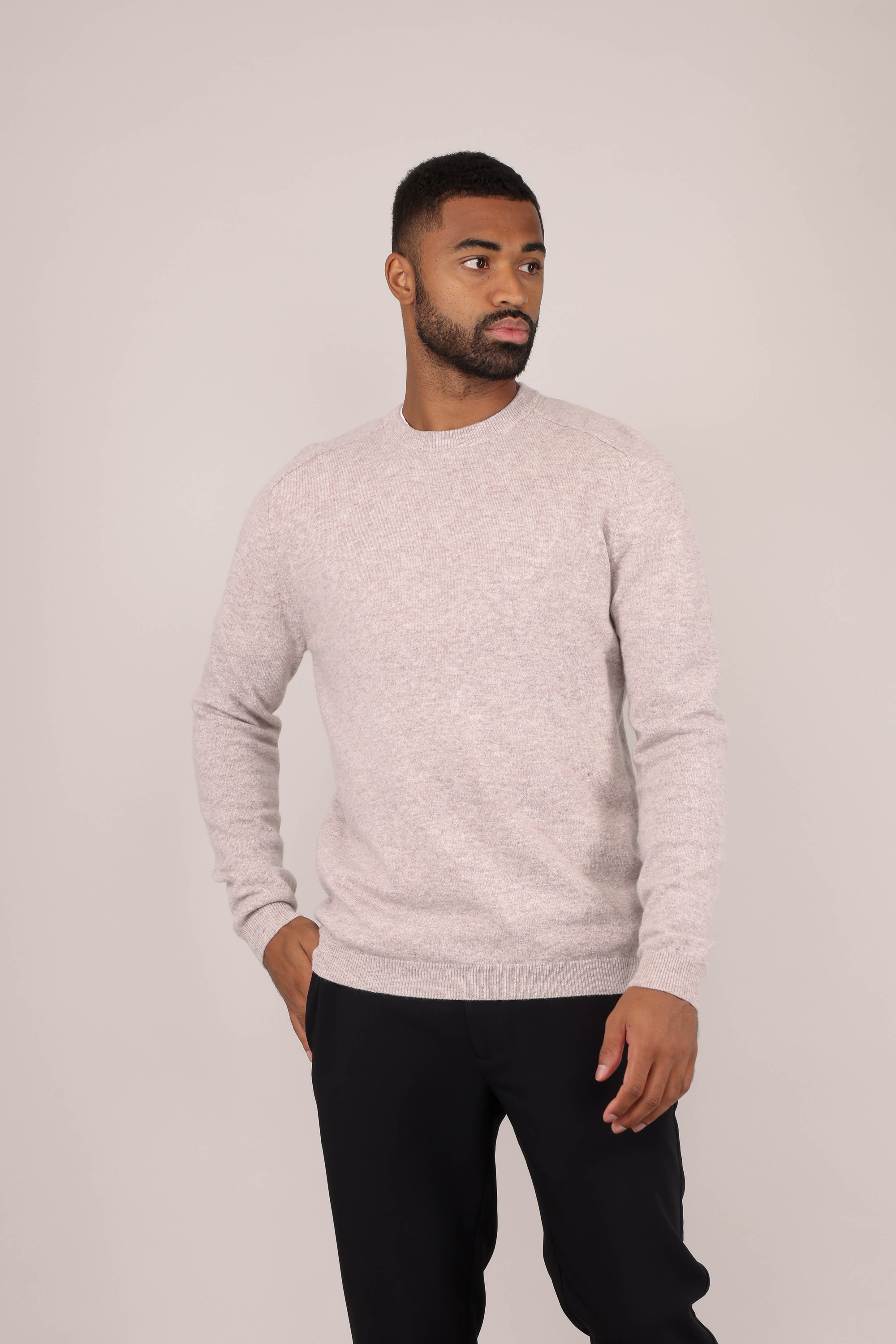 Urban Pioneers Male Constantin Sweater SWEATER LIGHT SAND