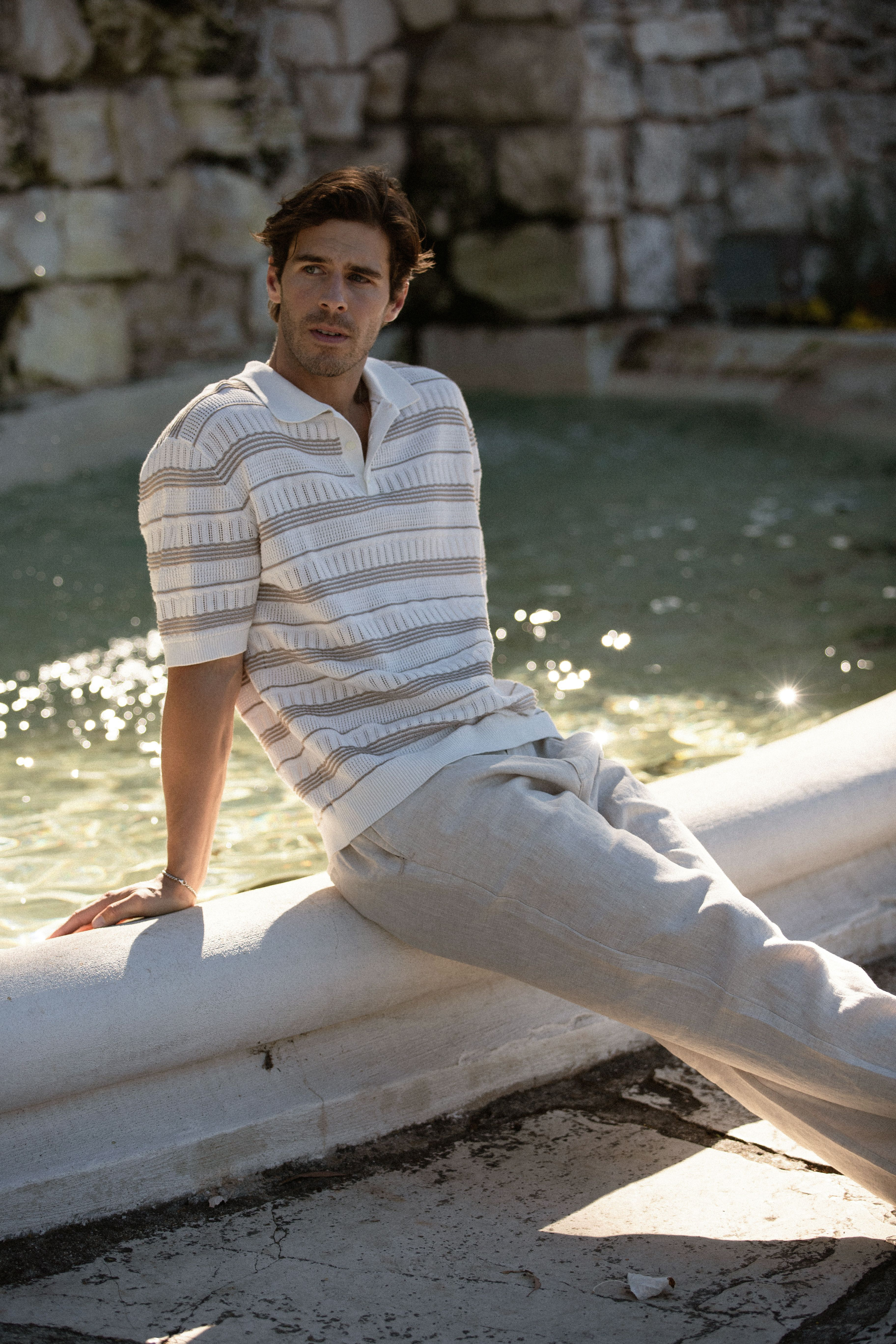 Urban Pioneers Male Corrado Pique PIQUE SNOW WHITE