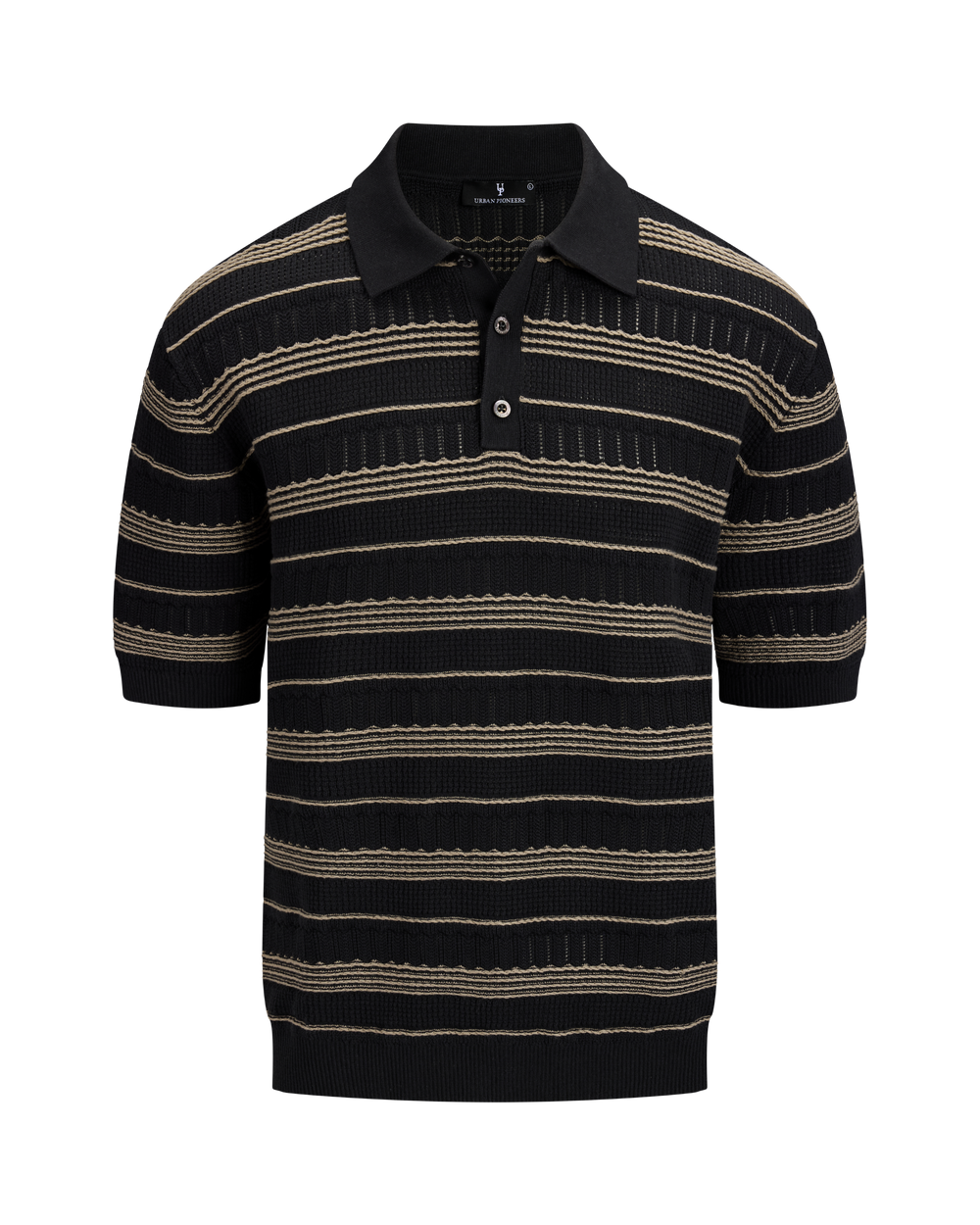 Urban Pioneers Male Corrado Pique PIQUE BLACK