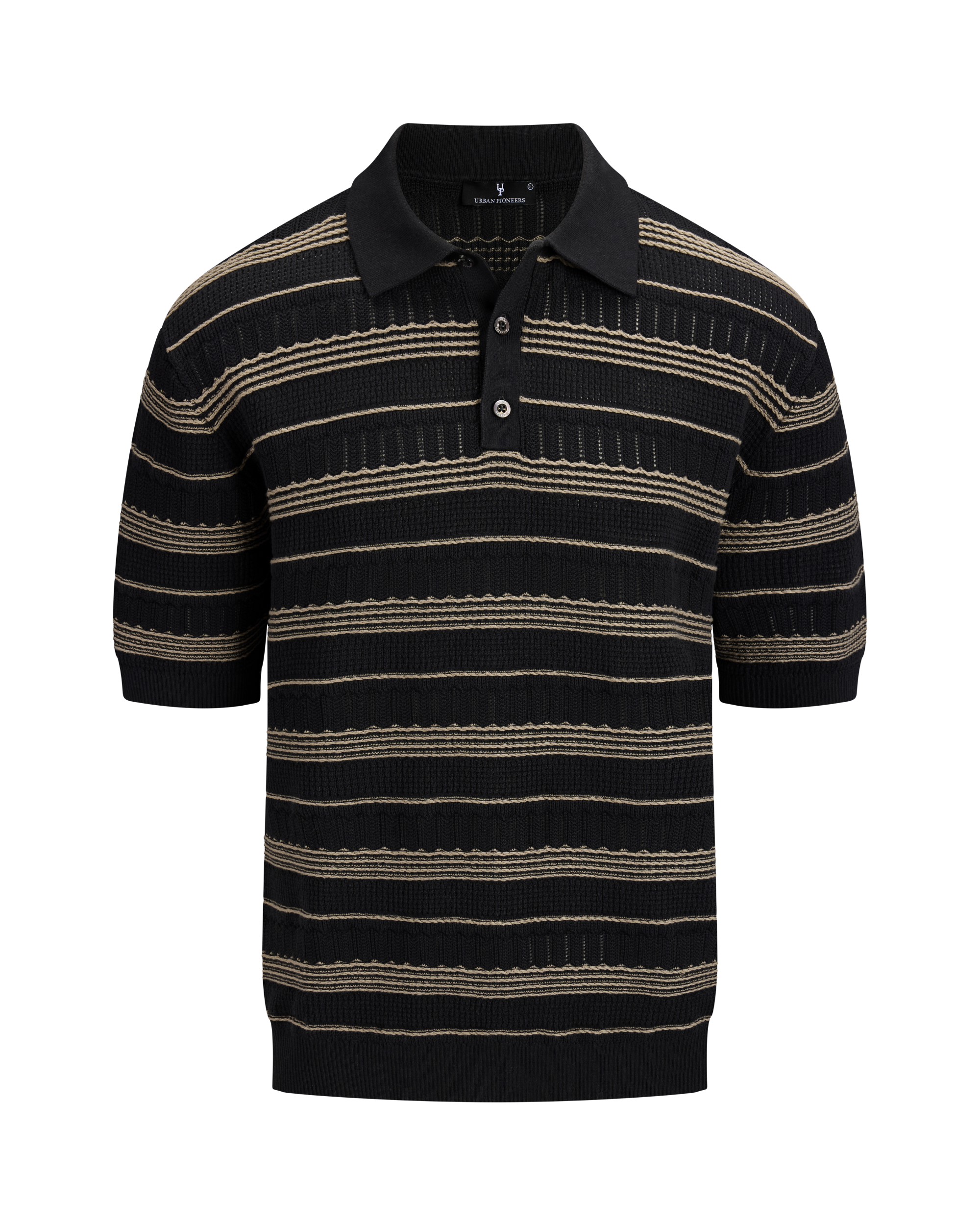 Urban Pioneers Male Corrado Pique PIQUE BLACK