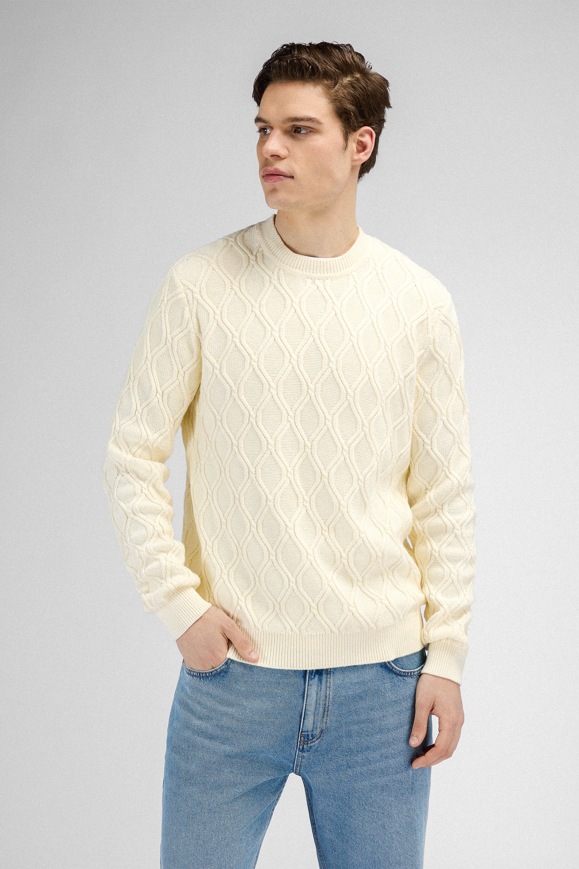 Urban Pioneers Male Cosimo Sweater SWEATER CREAM