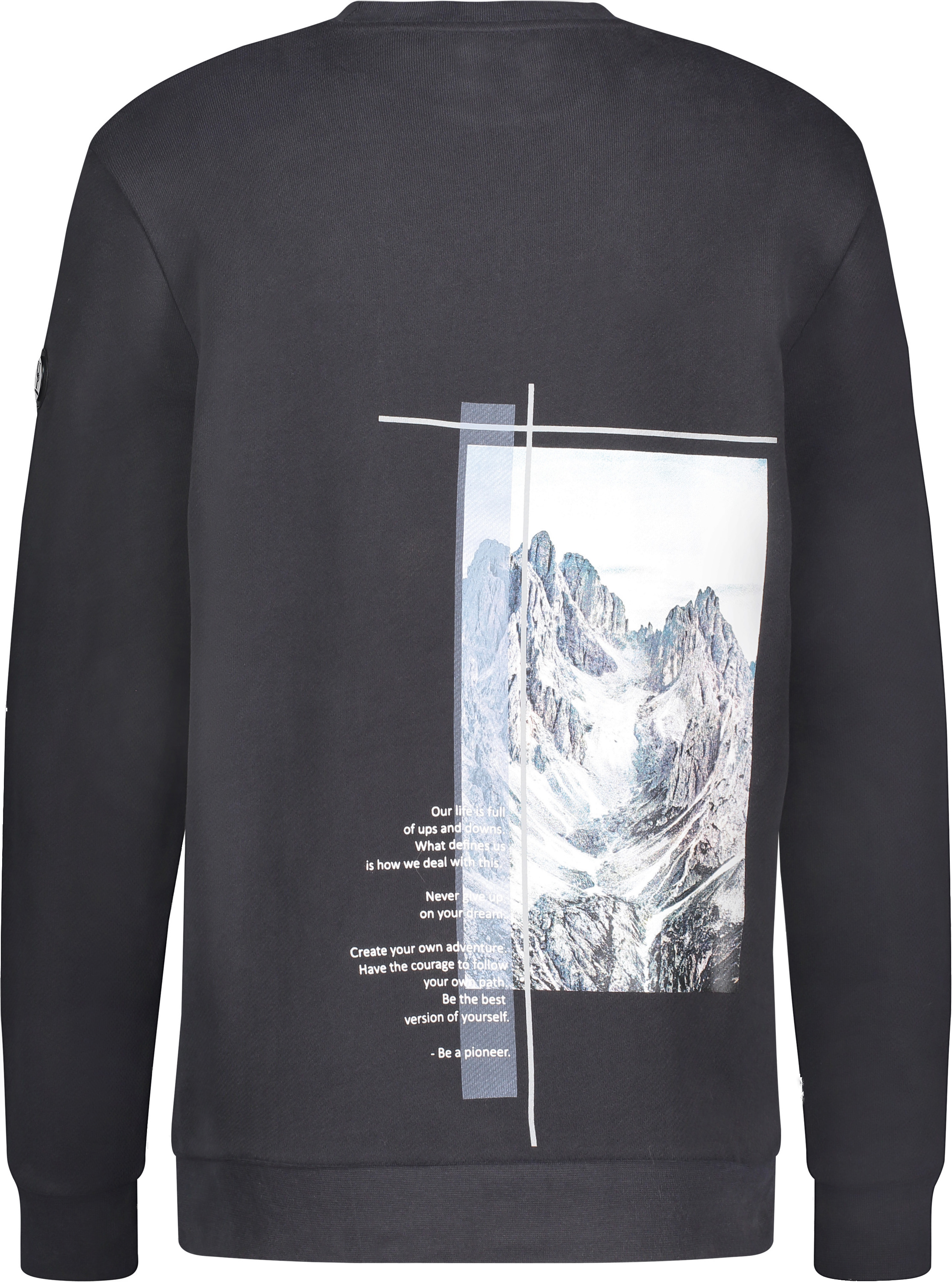 Urban Pioneers Male Crew Sweatshirt SWEATER WASHED BLACK