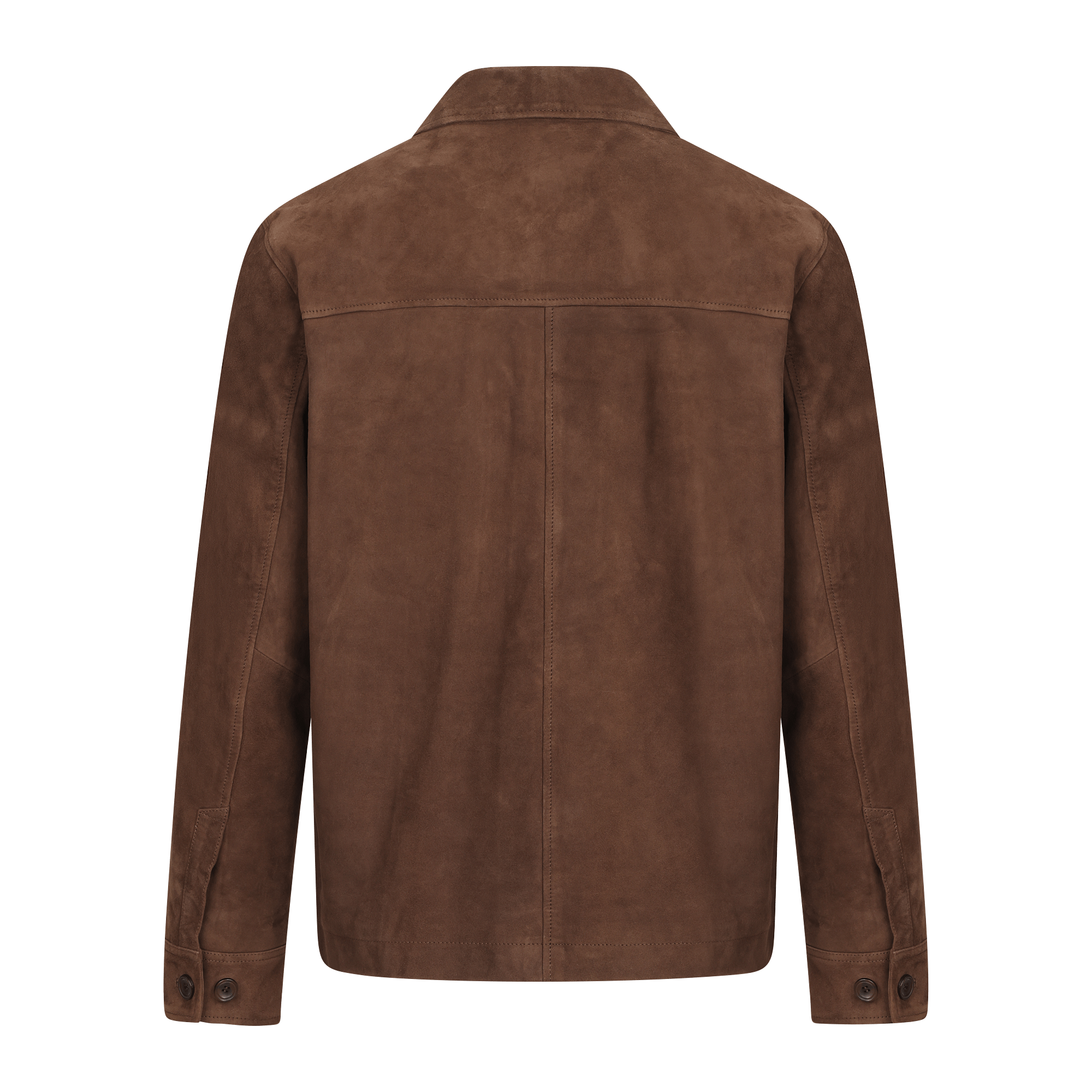 Urban Pioneers Male Cruz Suede Overshirt SHIRT CHOCOLATE BROWN