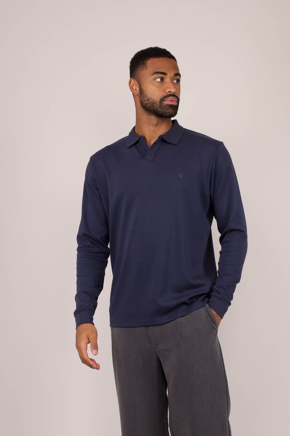 Urban Pioneers Male Dani LS Pique PIQUE NAVY