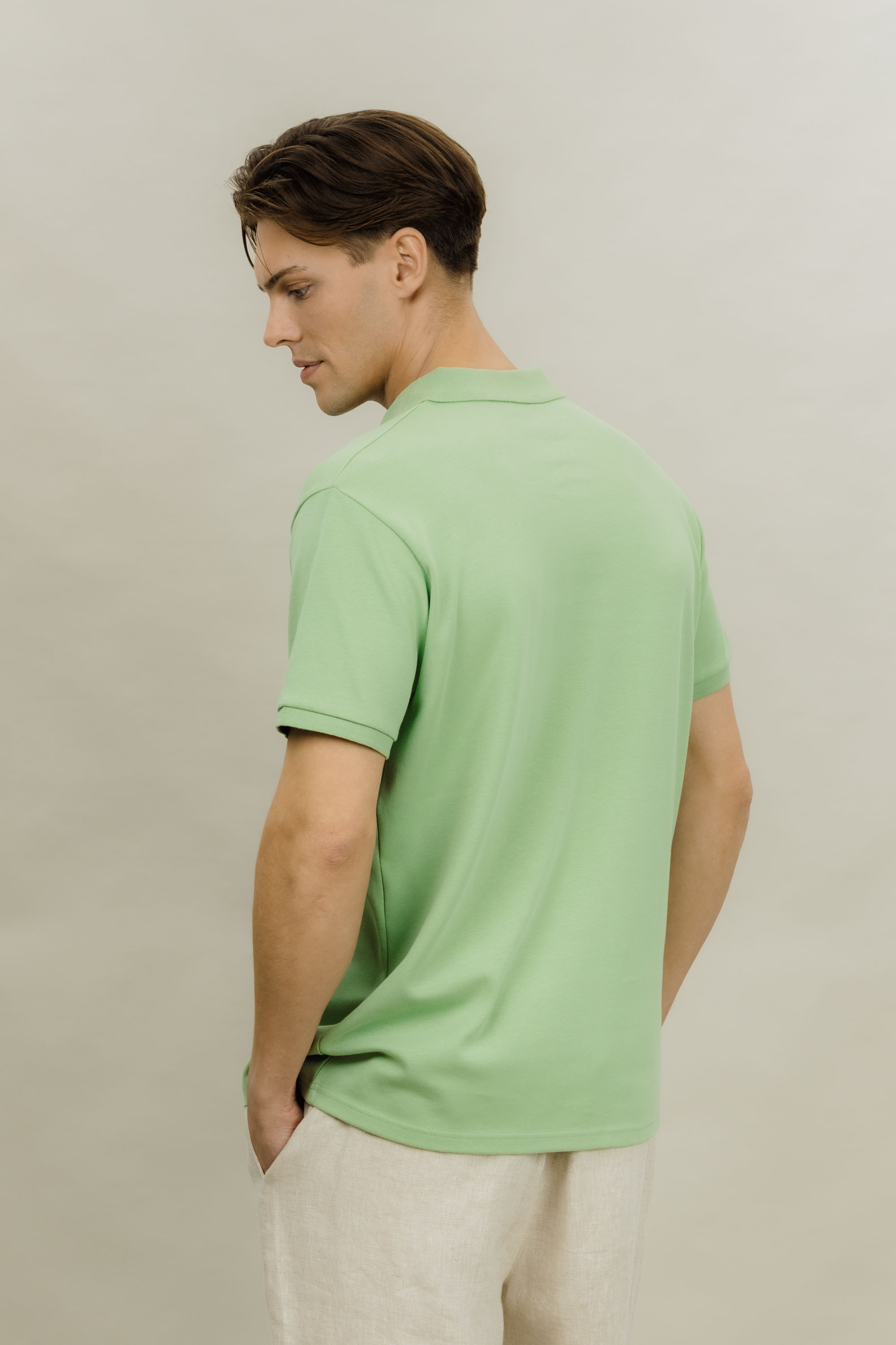 Urban Pioneers Male Dani SS Pique PIQUE FAIR GREEN