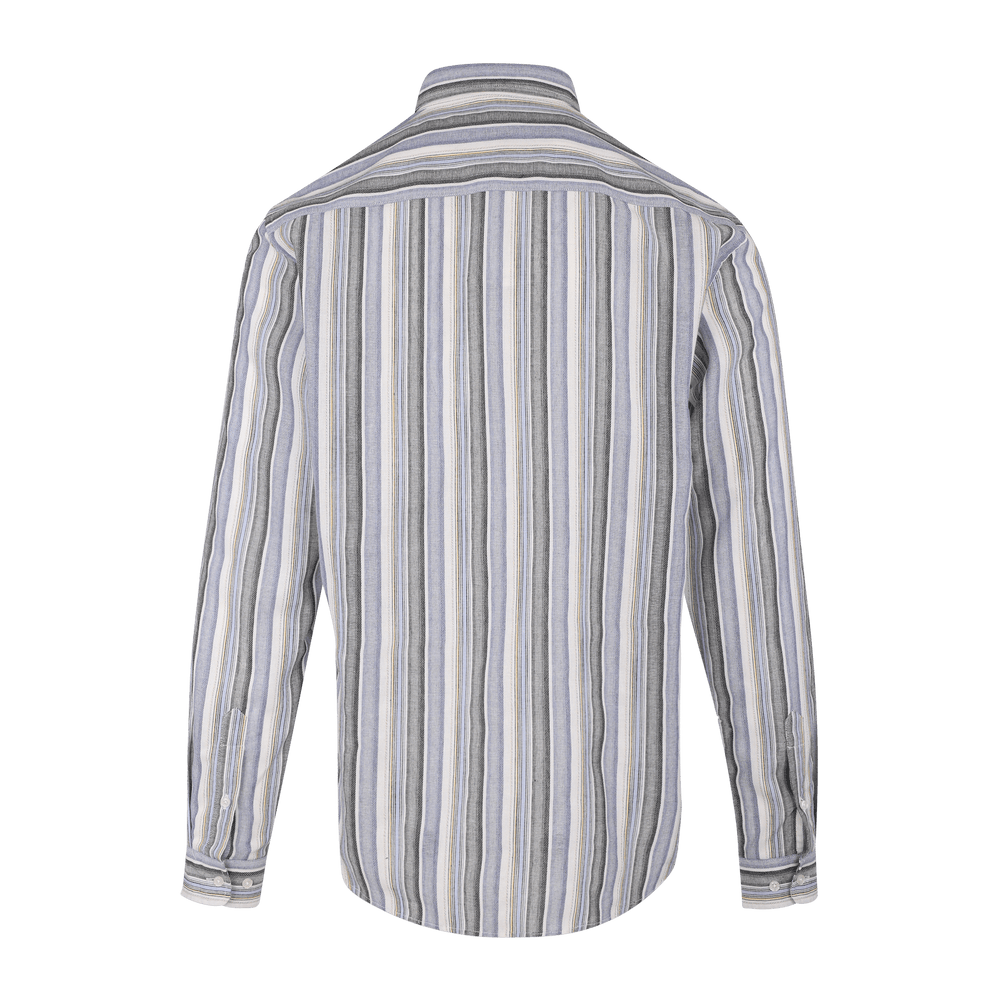 Urban Pioneers Male Daniel LS Shirt SHIRT BLUE MULTI