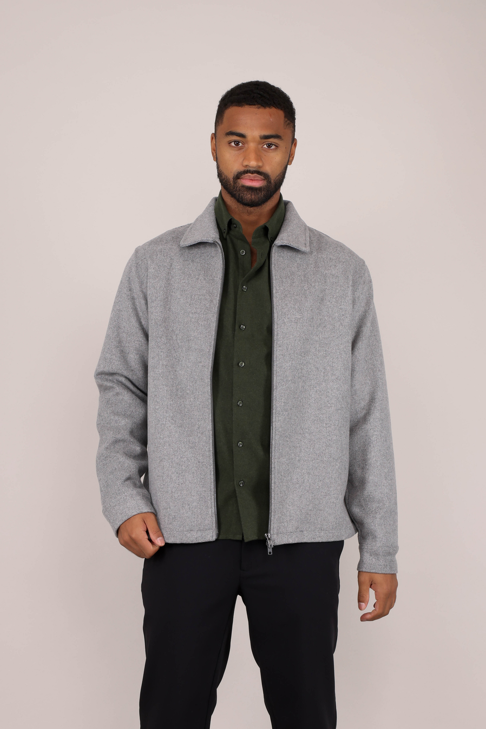 Urban Pioneers Male Danni Overshirt SHIRT GREY