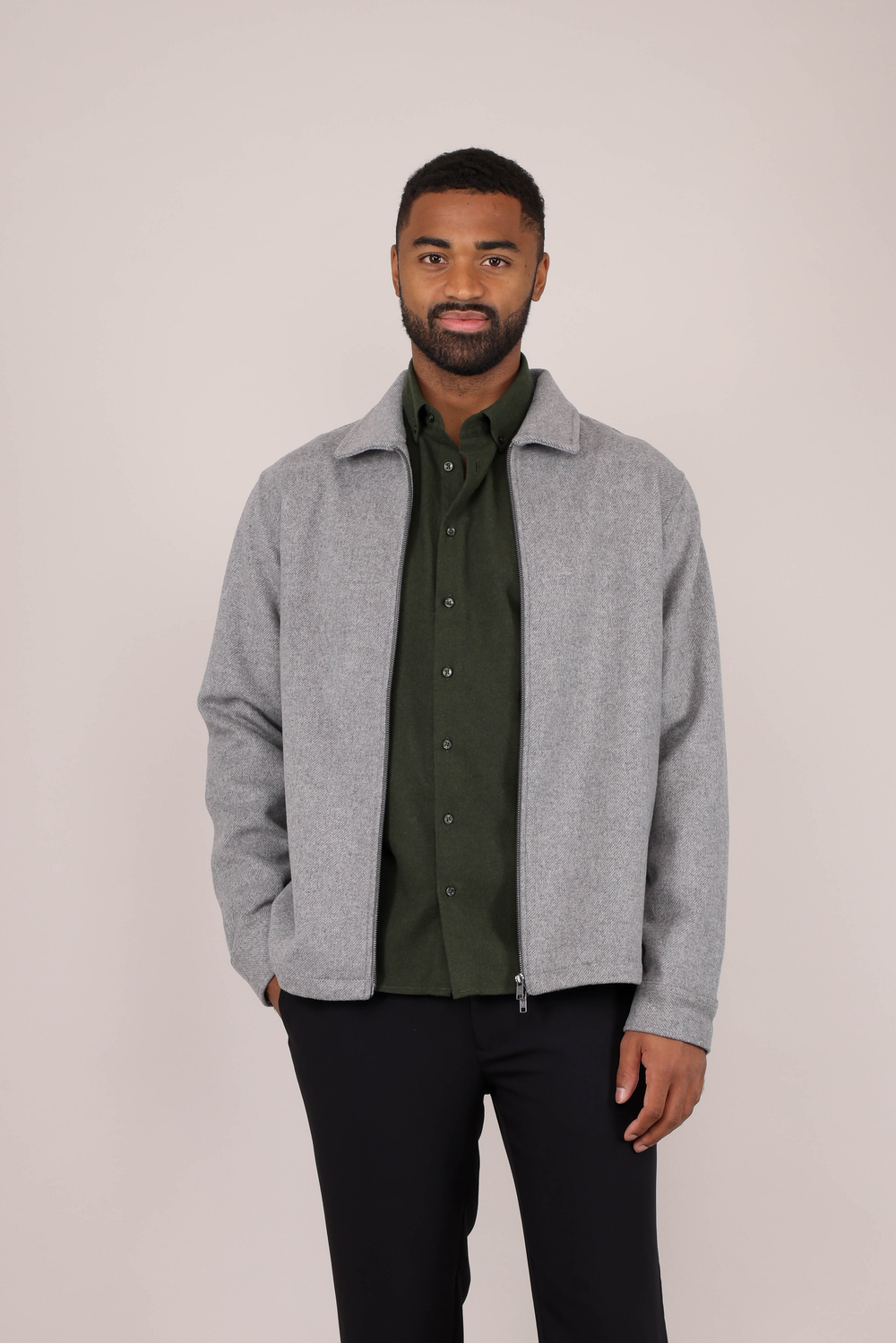 Urban Pioneers Male Danni Overshirt SHIRT GREY