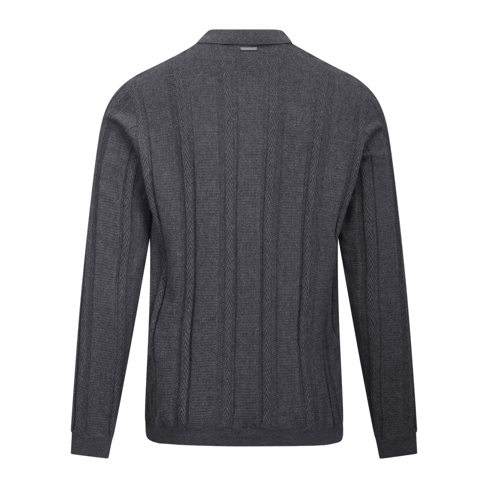 Urban Pioneers Male Denby Half-zip SWEATER CHARCOAL