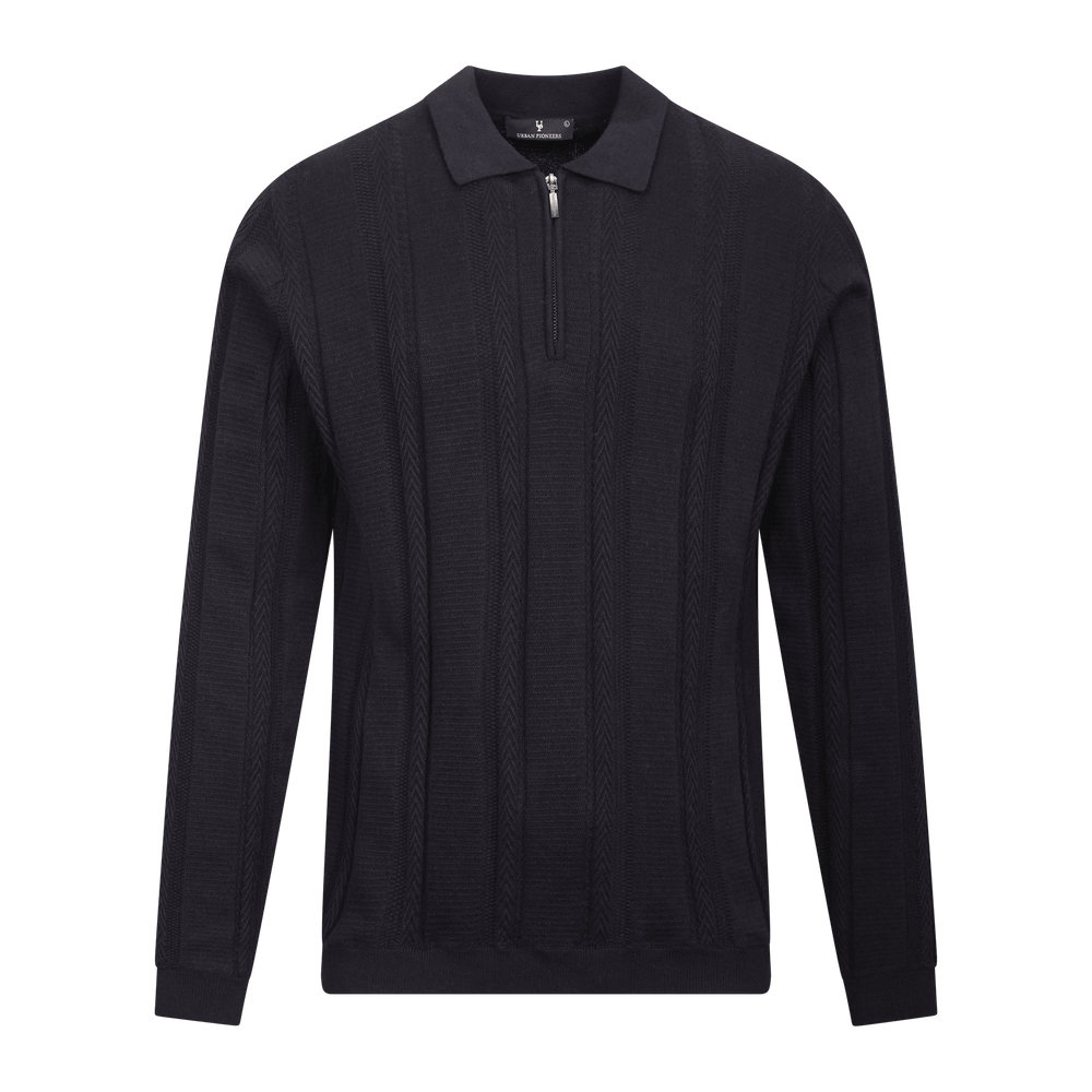 Urban Pioneers Male Denby Half-zip SWEATER DARK NAVY