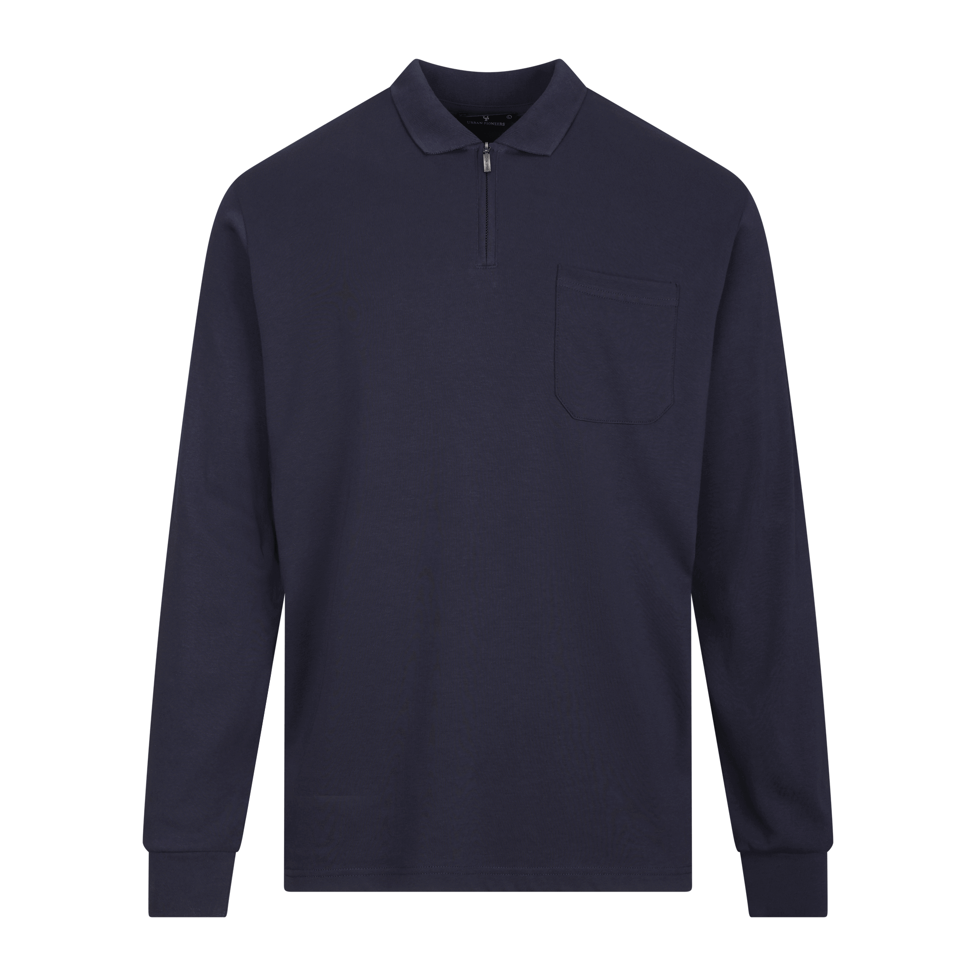 Urban Pioneers Male Denis LS Pique PIQUE NAVY